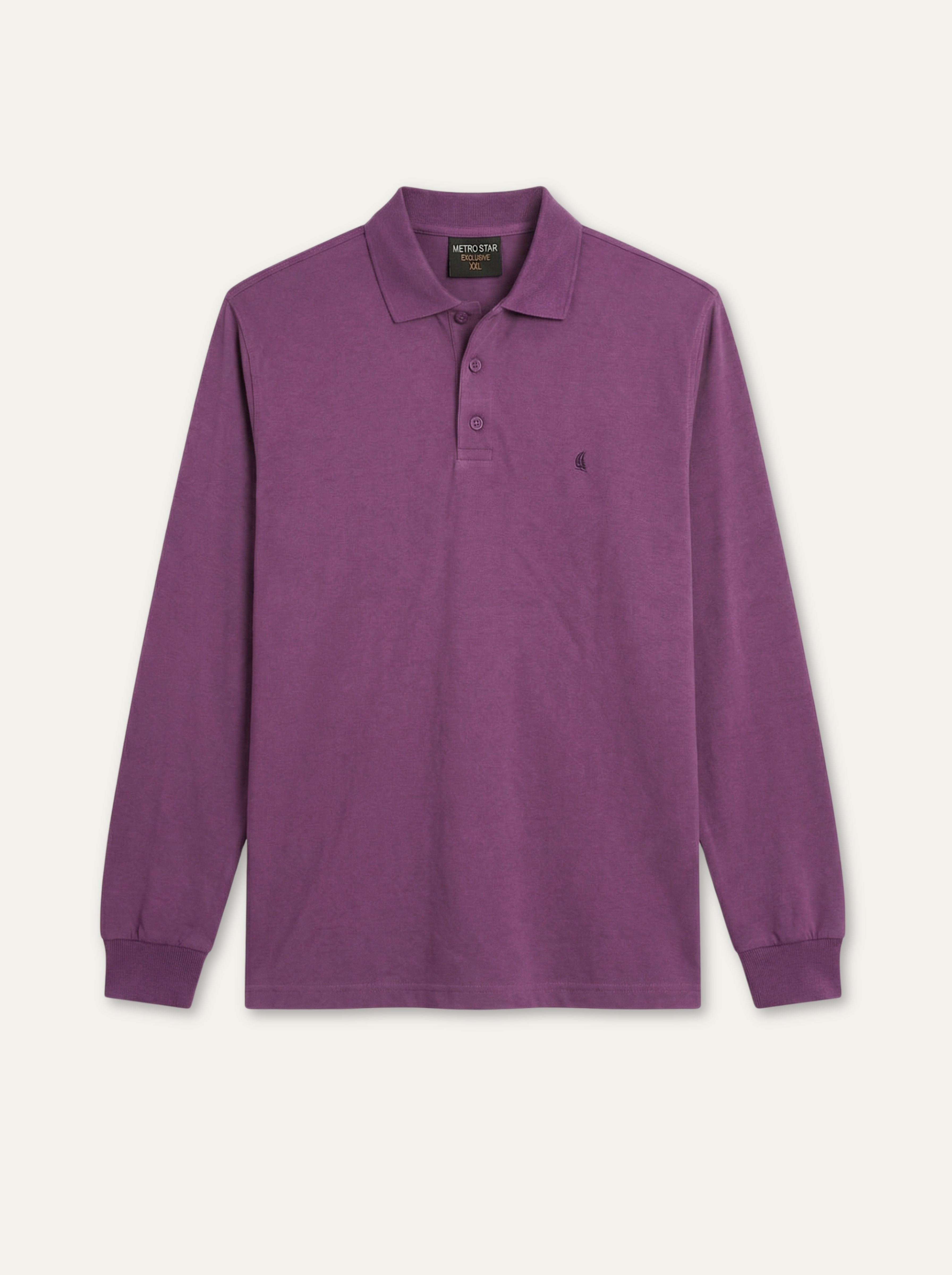 Pánska polokošeľa  Metro Star s dlhým rukávom a klasickým dizajnom - Franco fashion