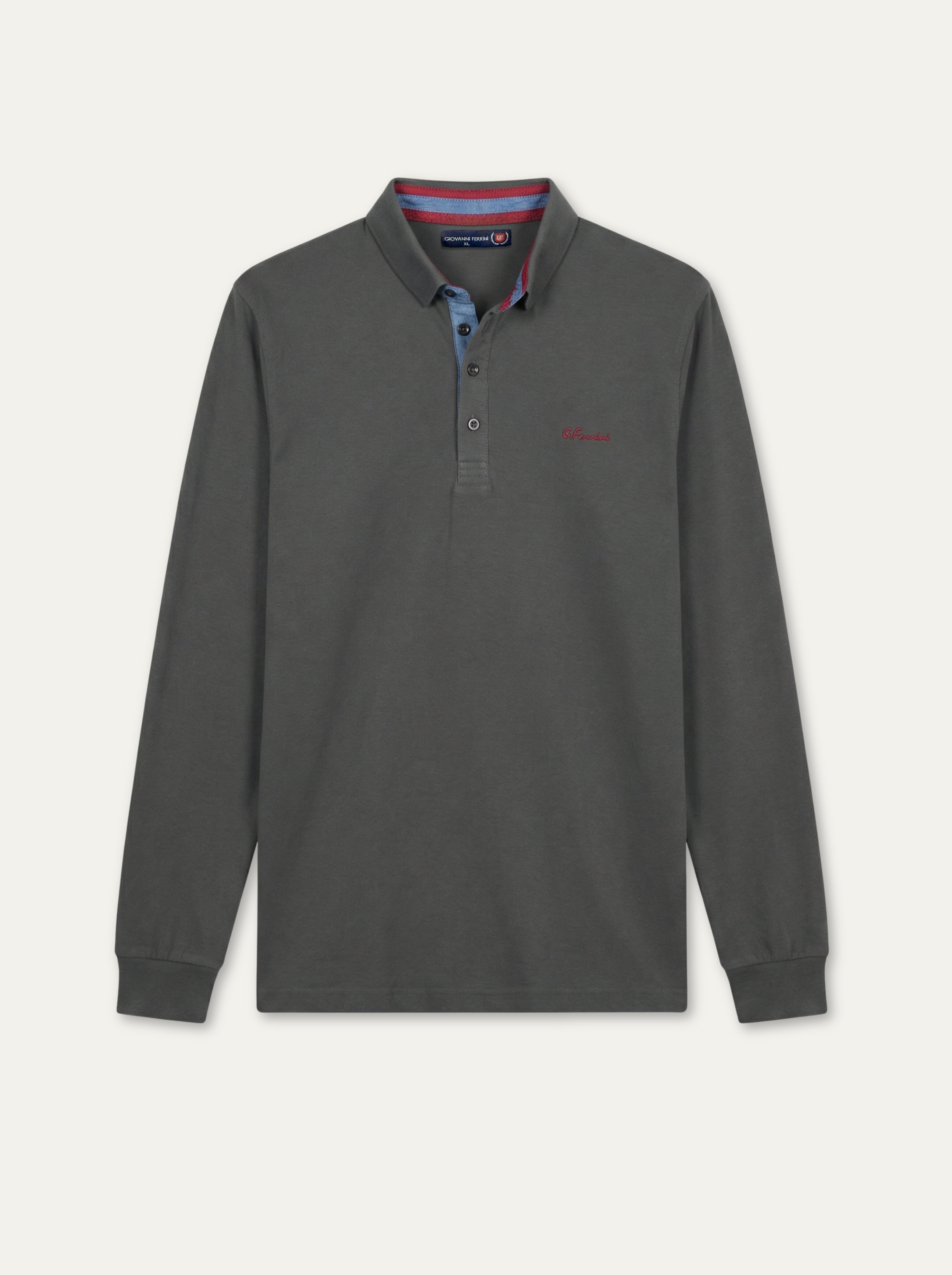 Pánska polokošeľa s dlhým rukávom Giovanni Ferrini - Franco fashion