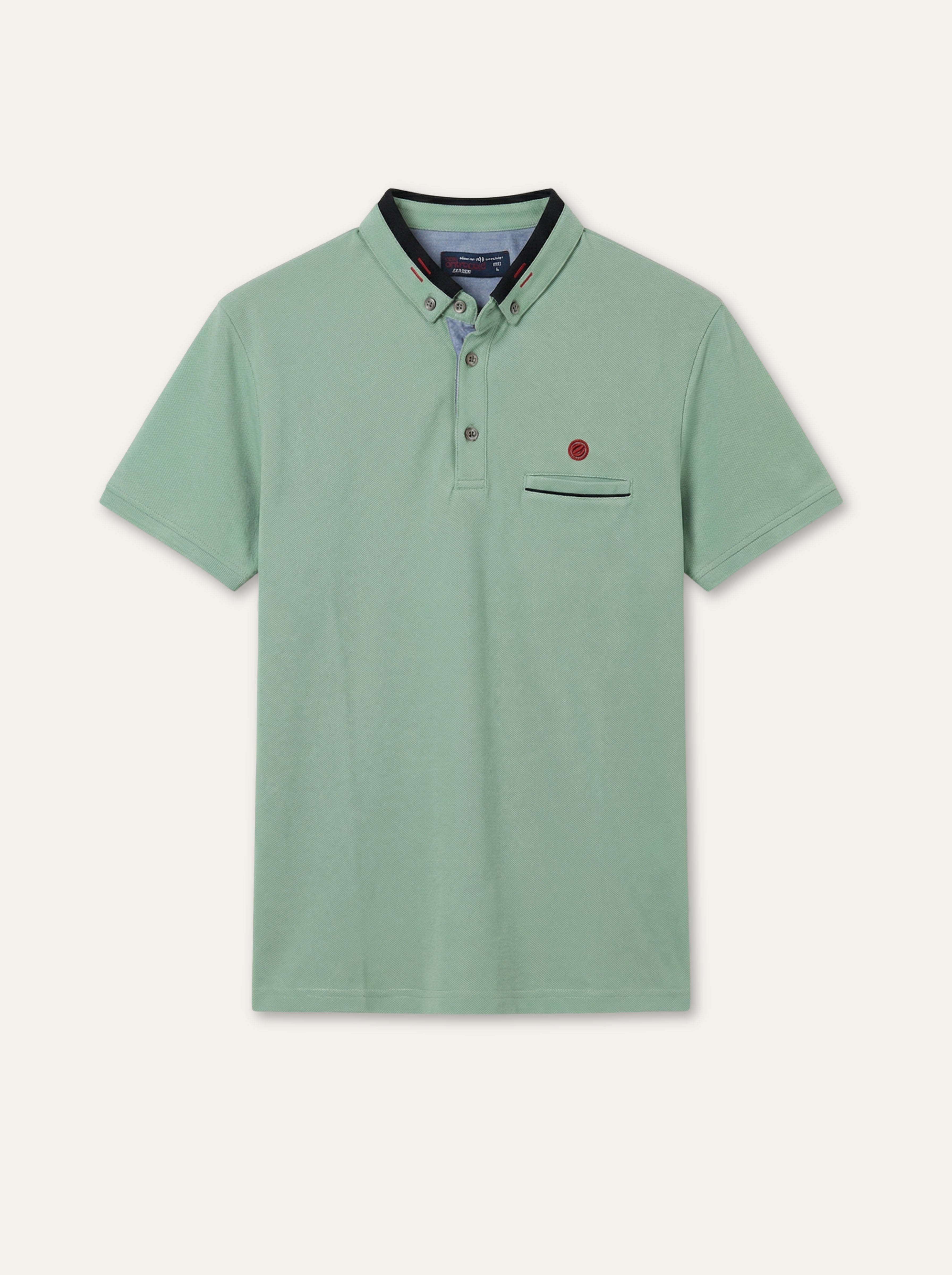 Pánska polokošeľa s náprsným vreckom - bavlnená, prémium, klasická - Franco fashion