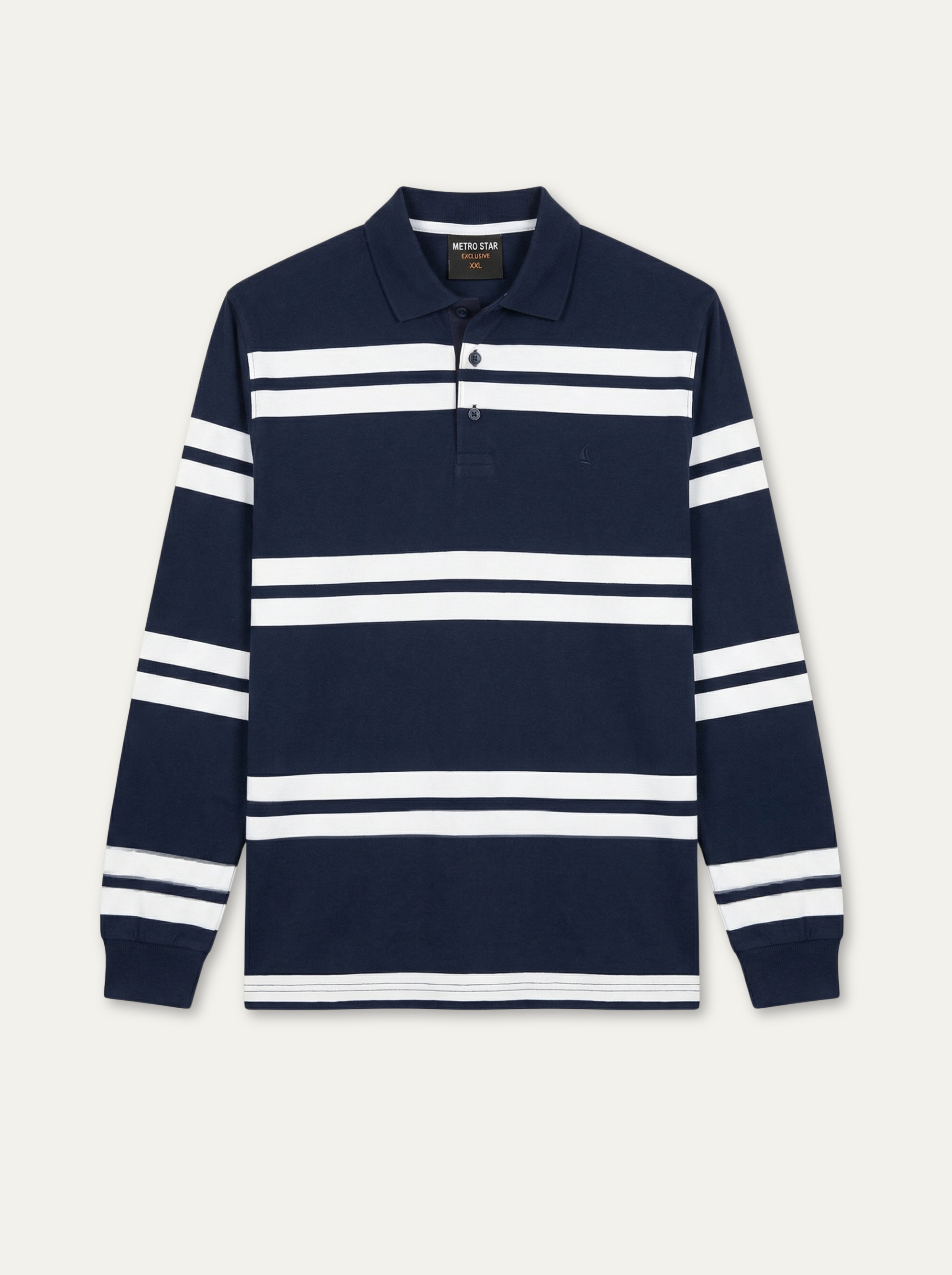 Pánska polokošeľa s výrazným pruhovaným vzorom Metro Star - Franco fashion