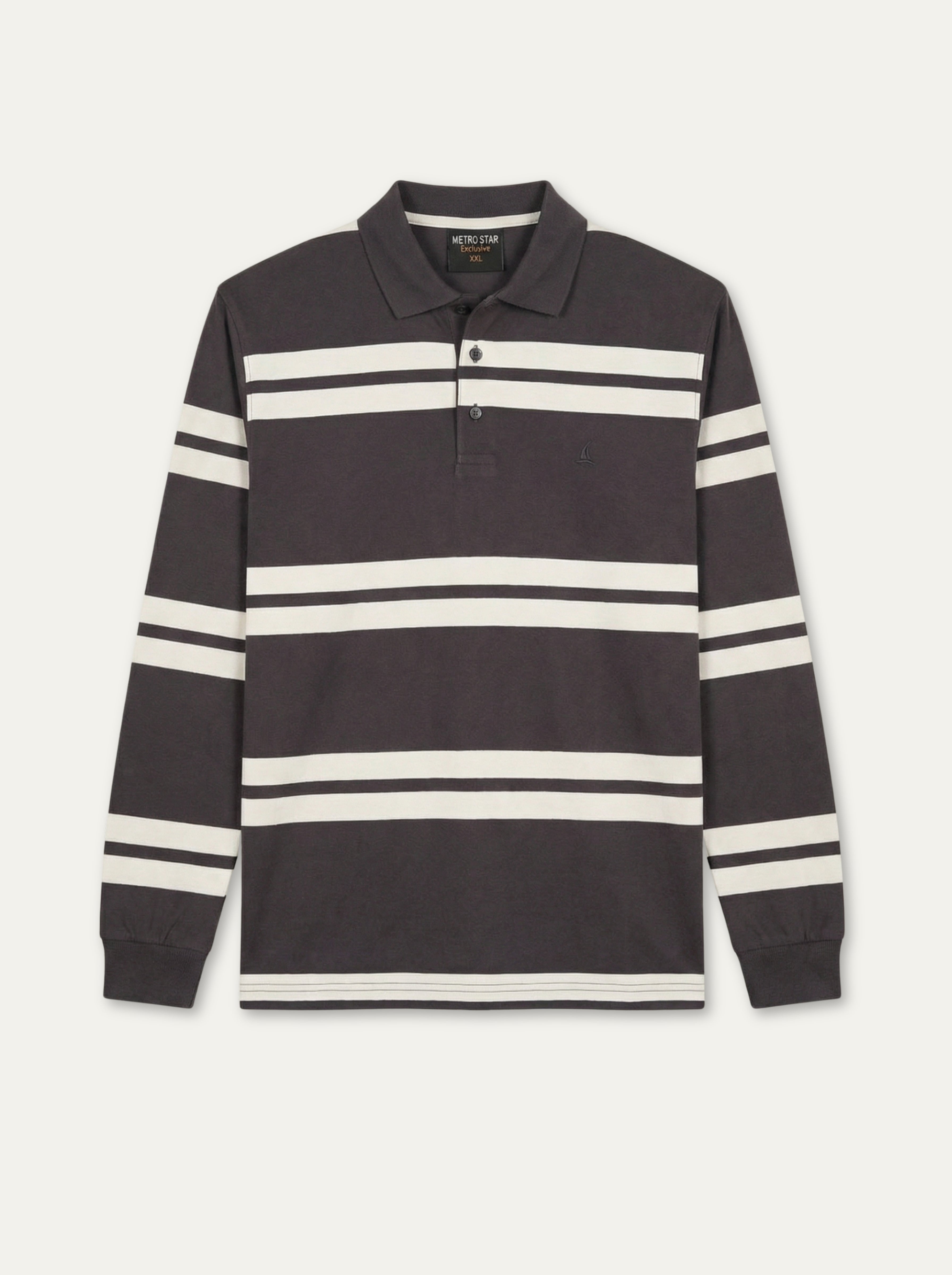 Pánska polokošeľa s výrazným pruhovaným vzorom Metro Star - Franco fashion