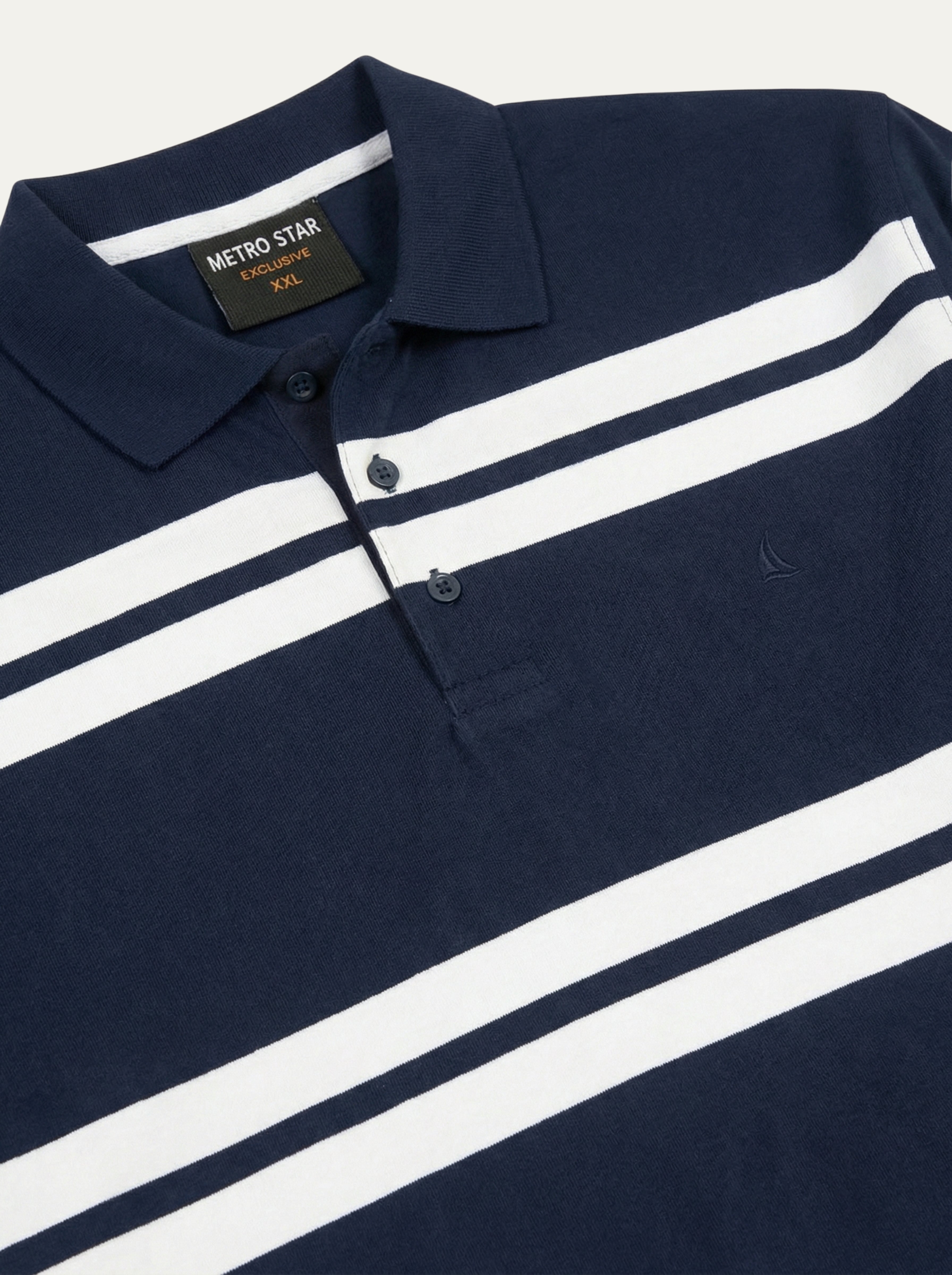 Pánska polokošeľa s výrazným pruhovaným vzorom Metro Star - Franco fashion