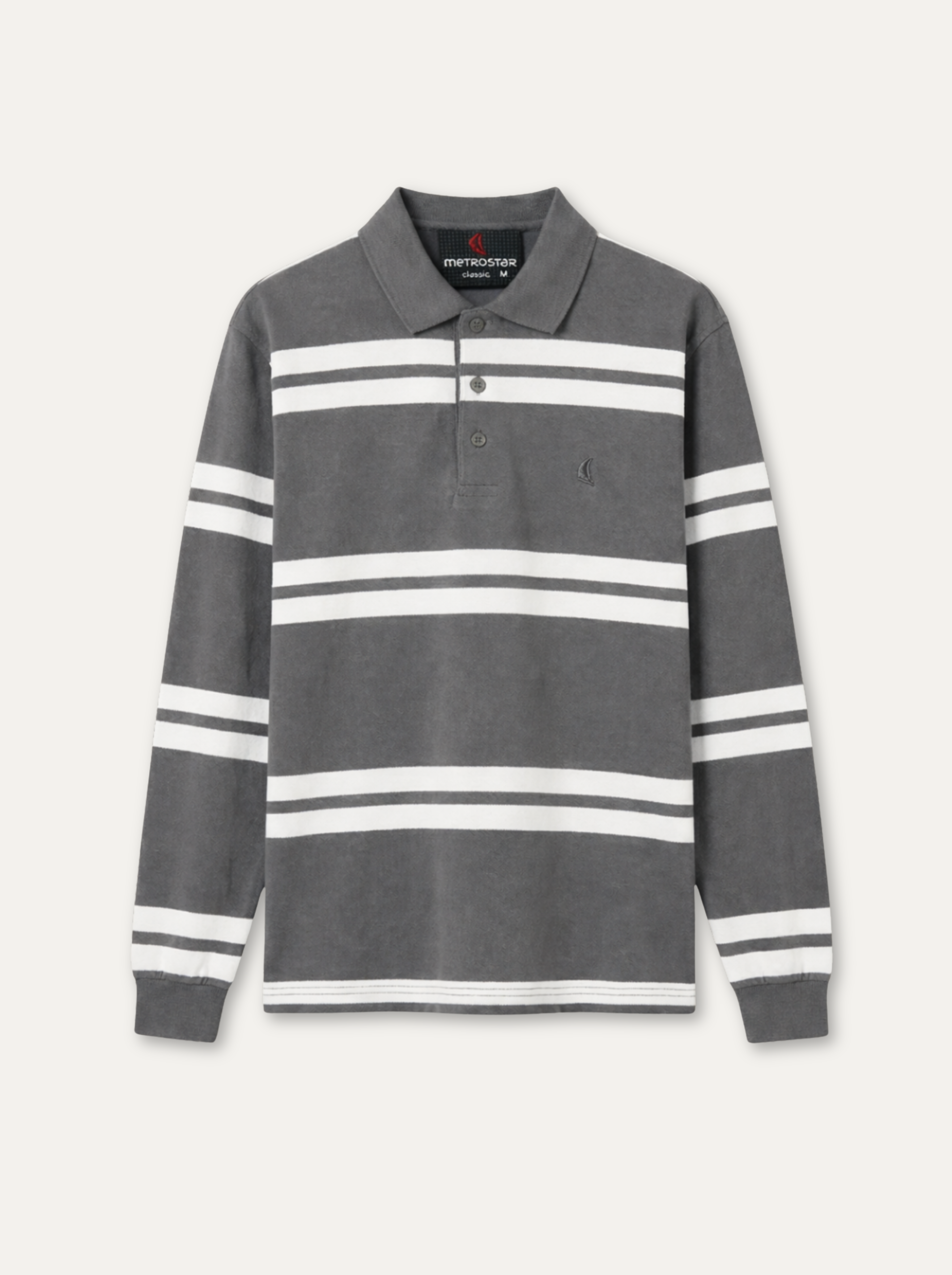 Pánska polokošeľa s výrazným pruhovaným vzorom Metro Star - Franco fashion