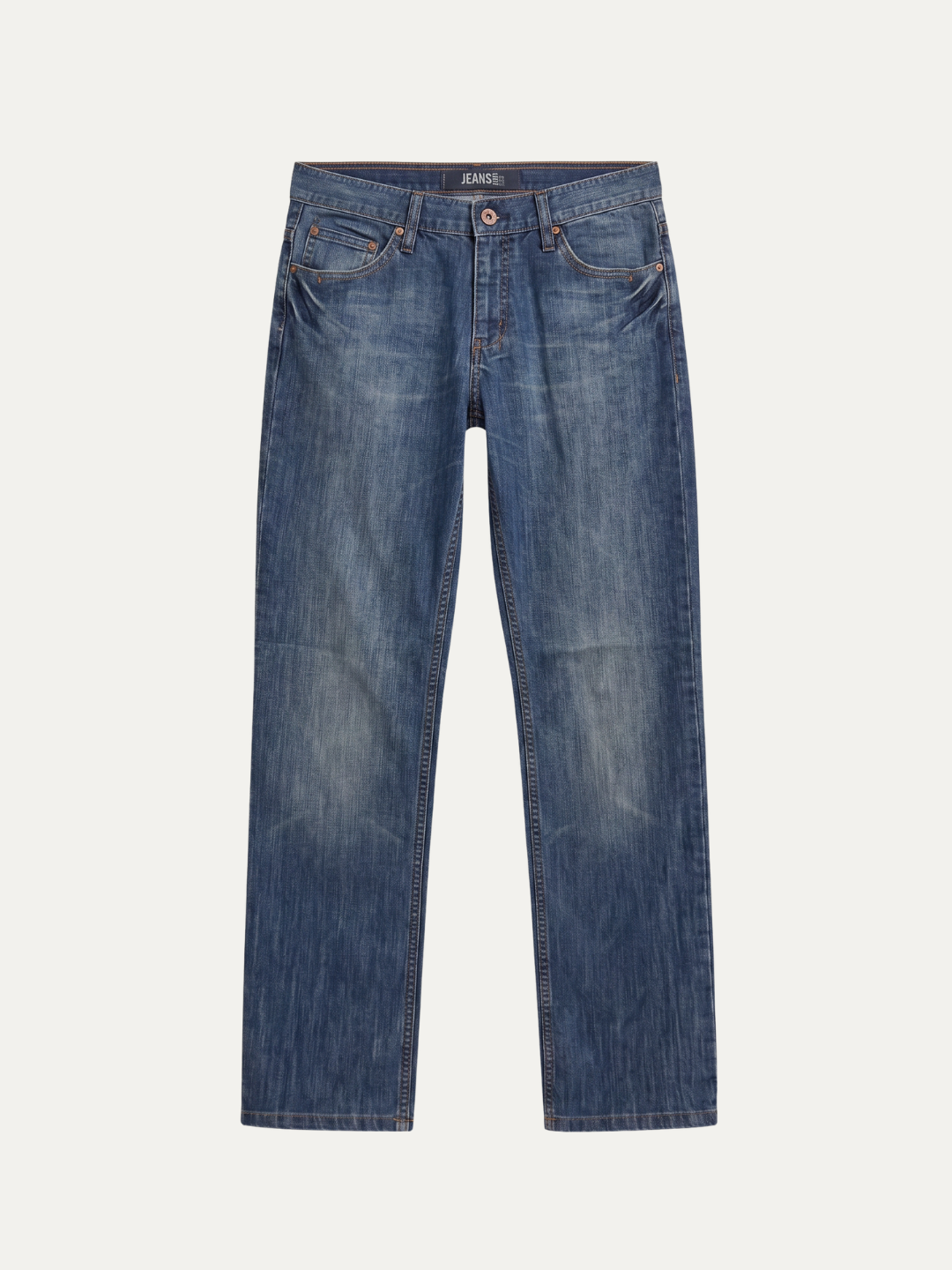 Pánske Džínsy – Modrá Vintage Whisker Wash -16 - Franco fashion