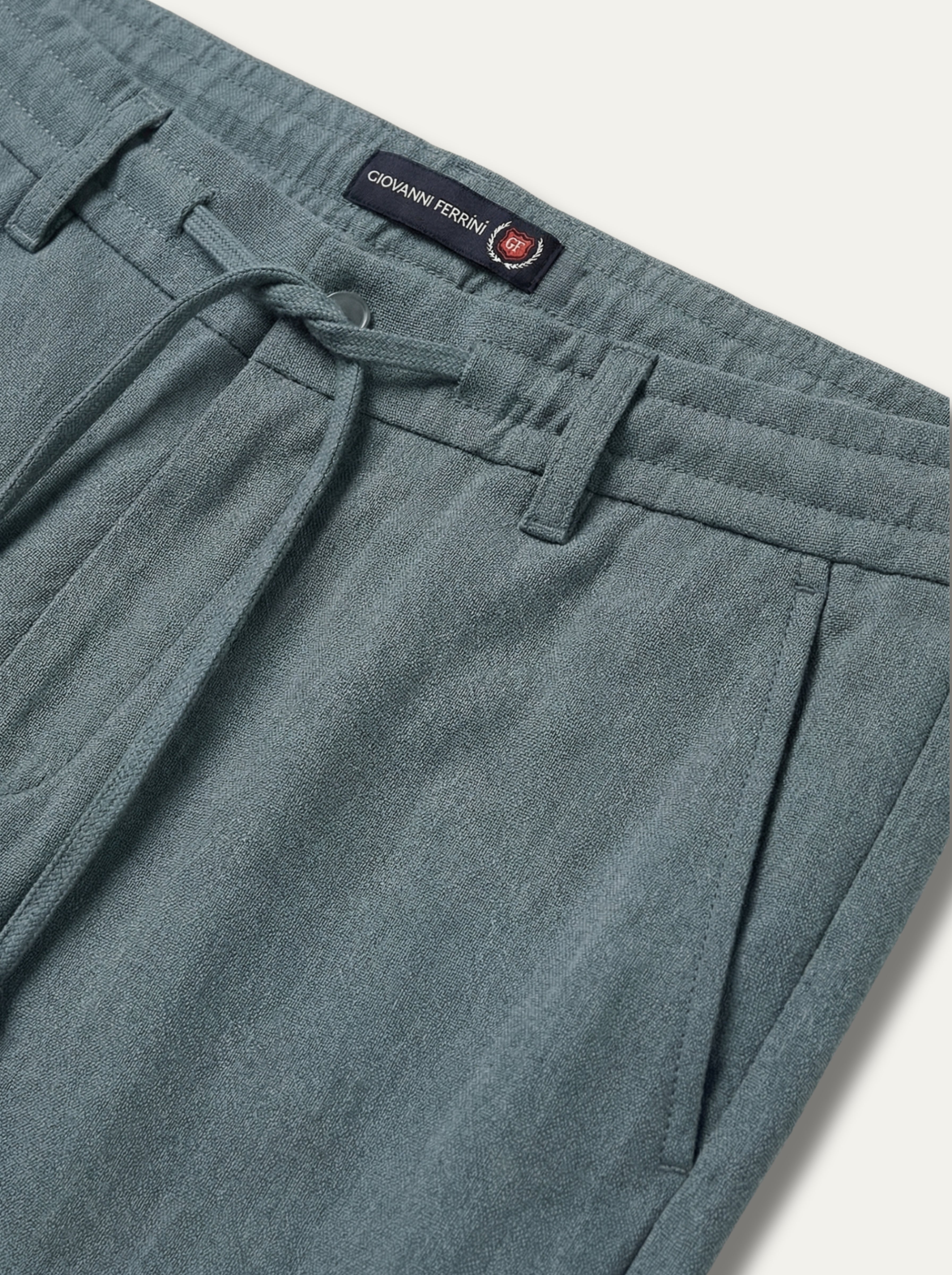 Pánske  Nohavice so Šnúrkou Giovanni Ferinni - Pohodlné nohavice - Franco fashion