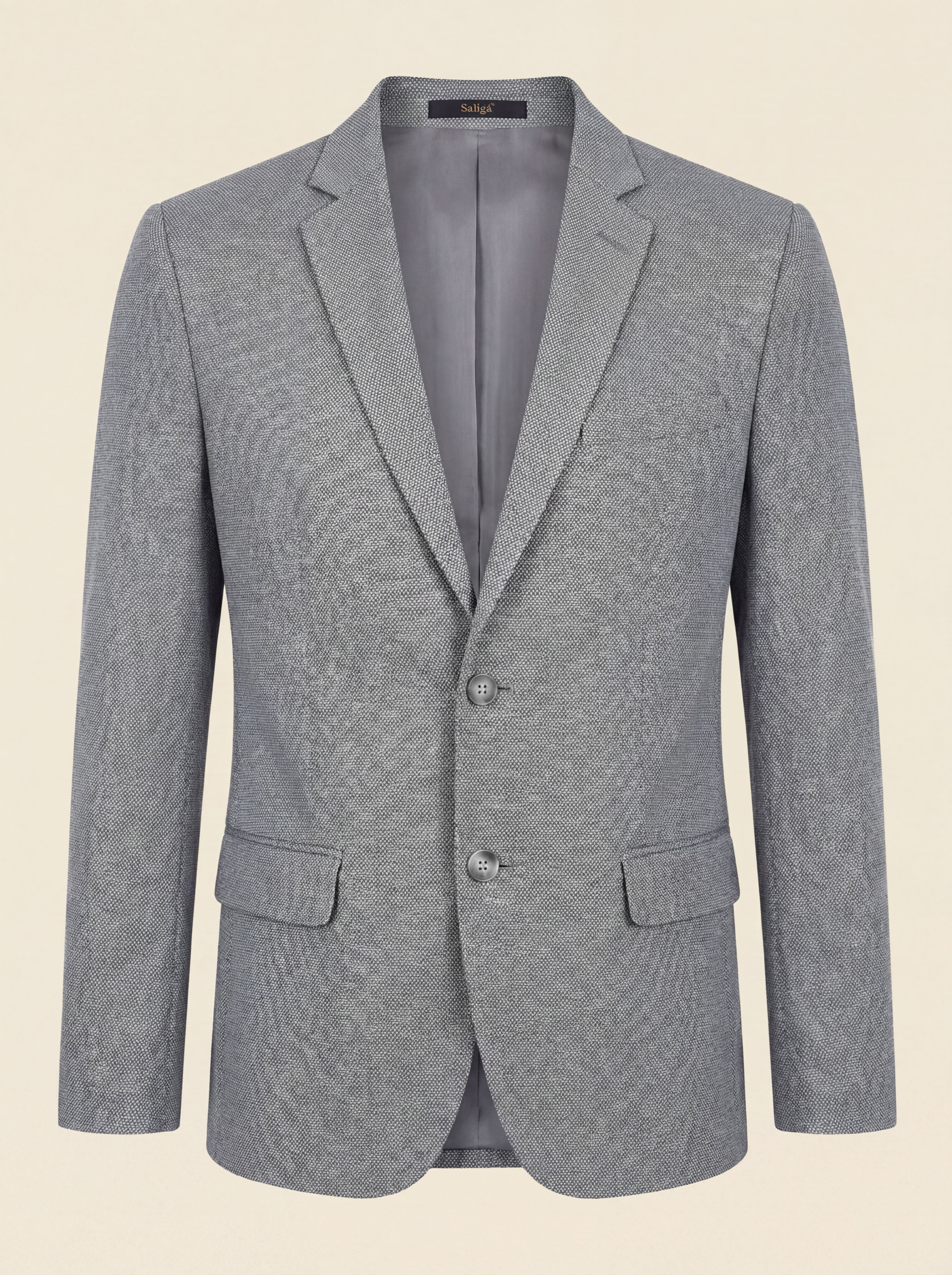 Pánske Sako Saliga Šedé - Elegantné Sako - Franco fashion