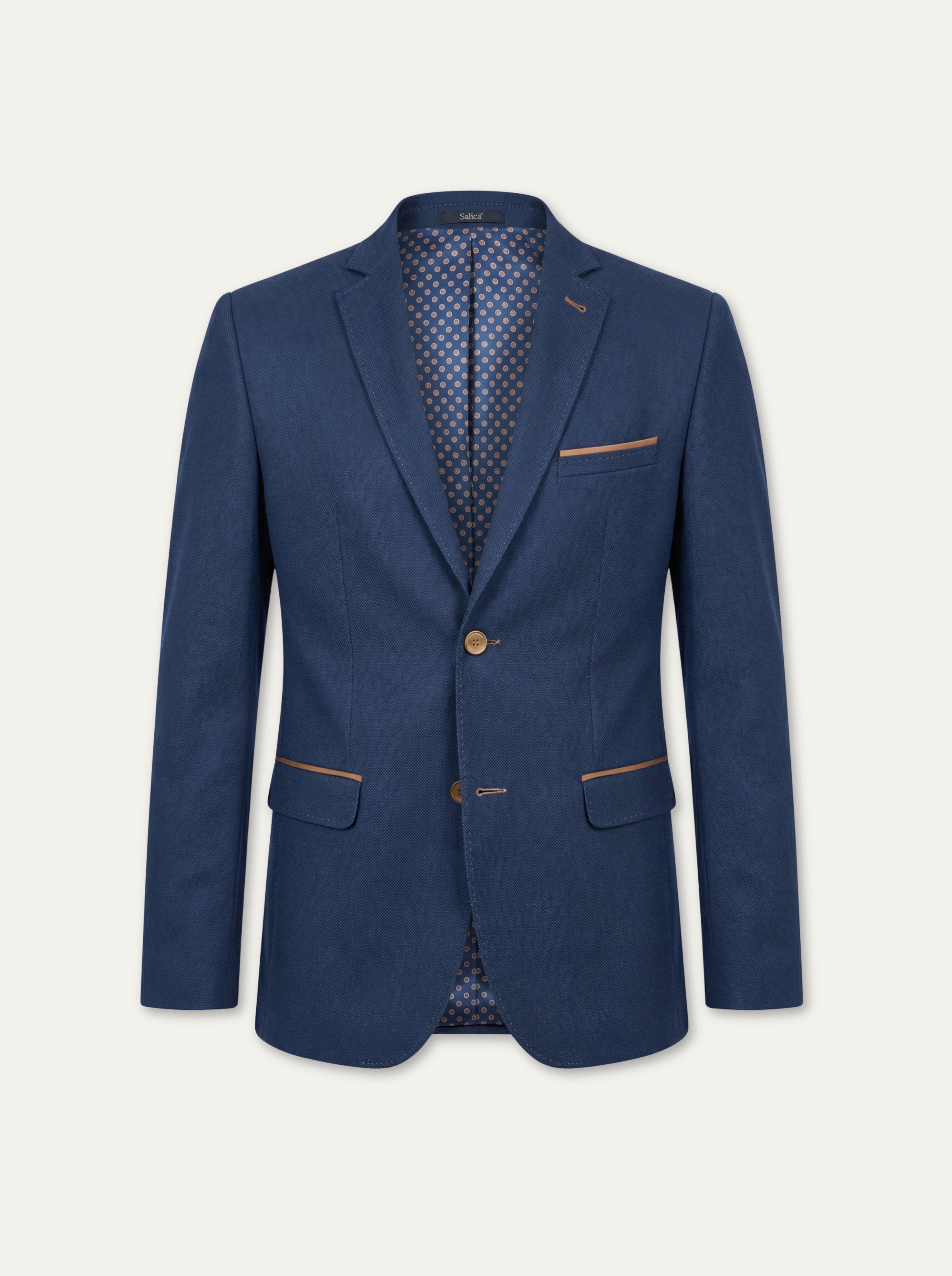 Pánske sako ALICANTE s kontrastnými detailmi - Franco fashion