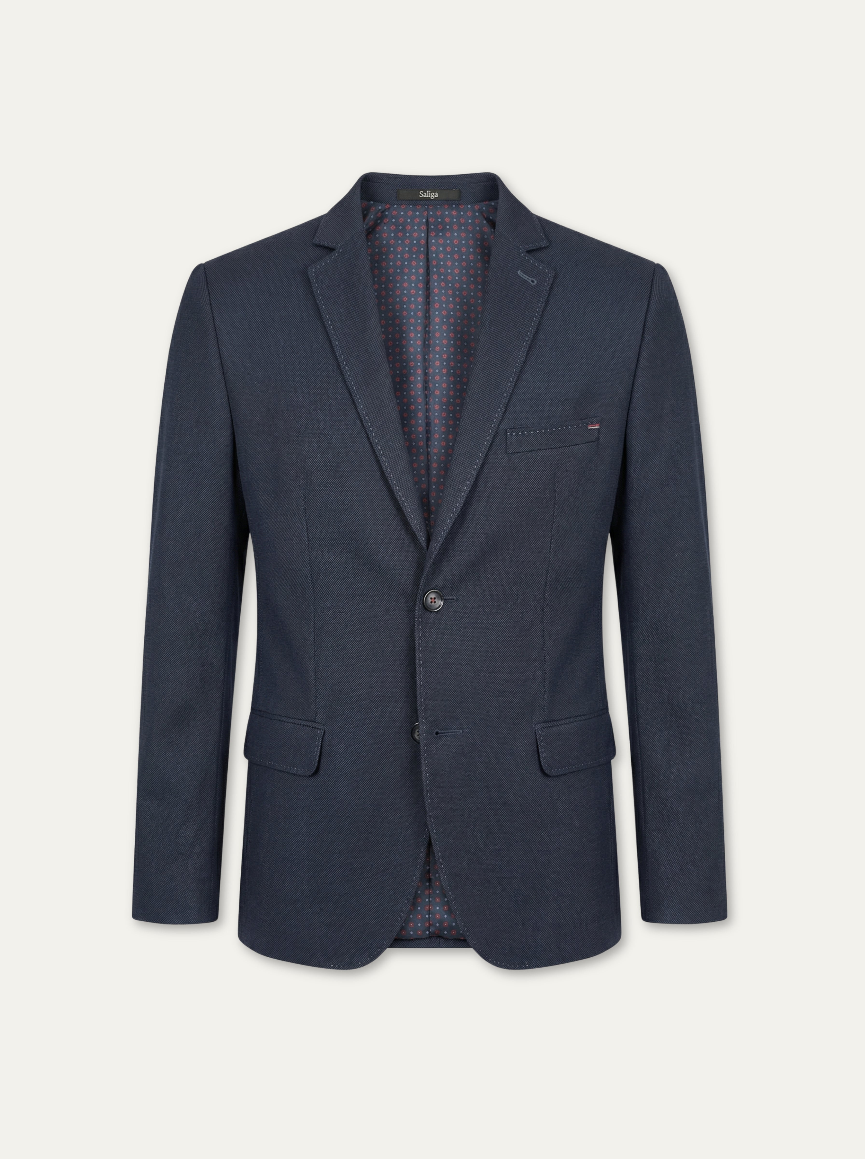 Pánske sako LEON s bodkovanou podšívkou - Franco fashion