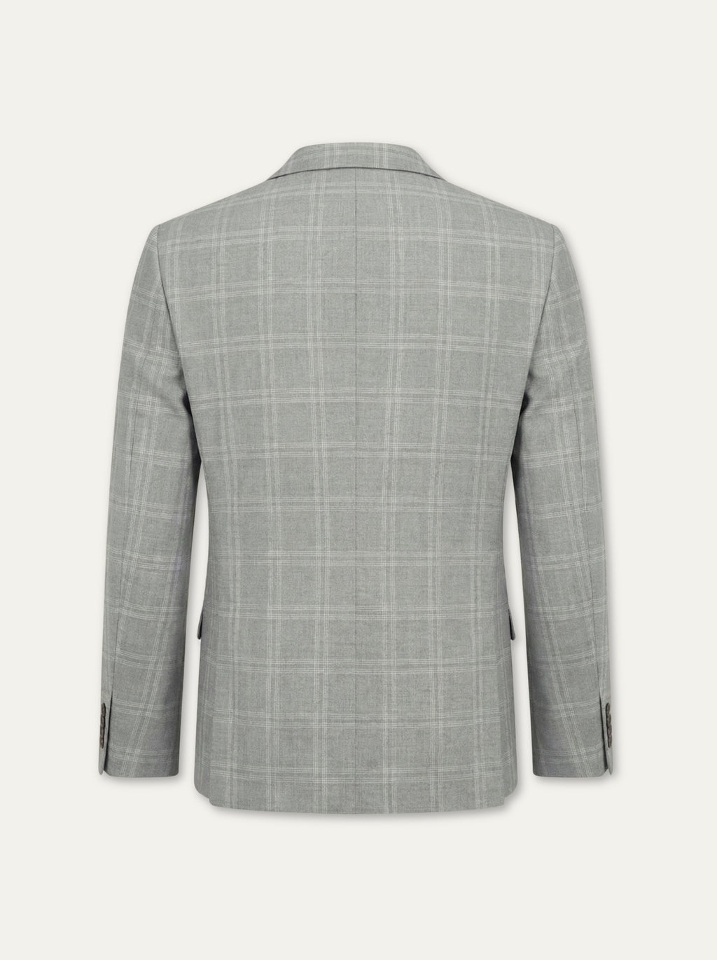 Pánske sako QUATTRO s karo vzorom a florálnou podšívkou - Franco fashion
