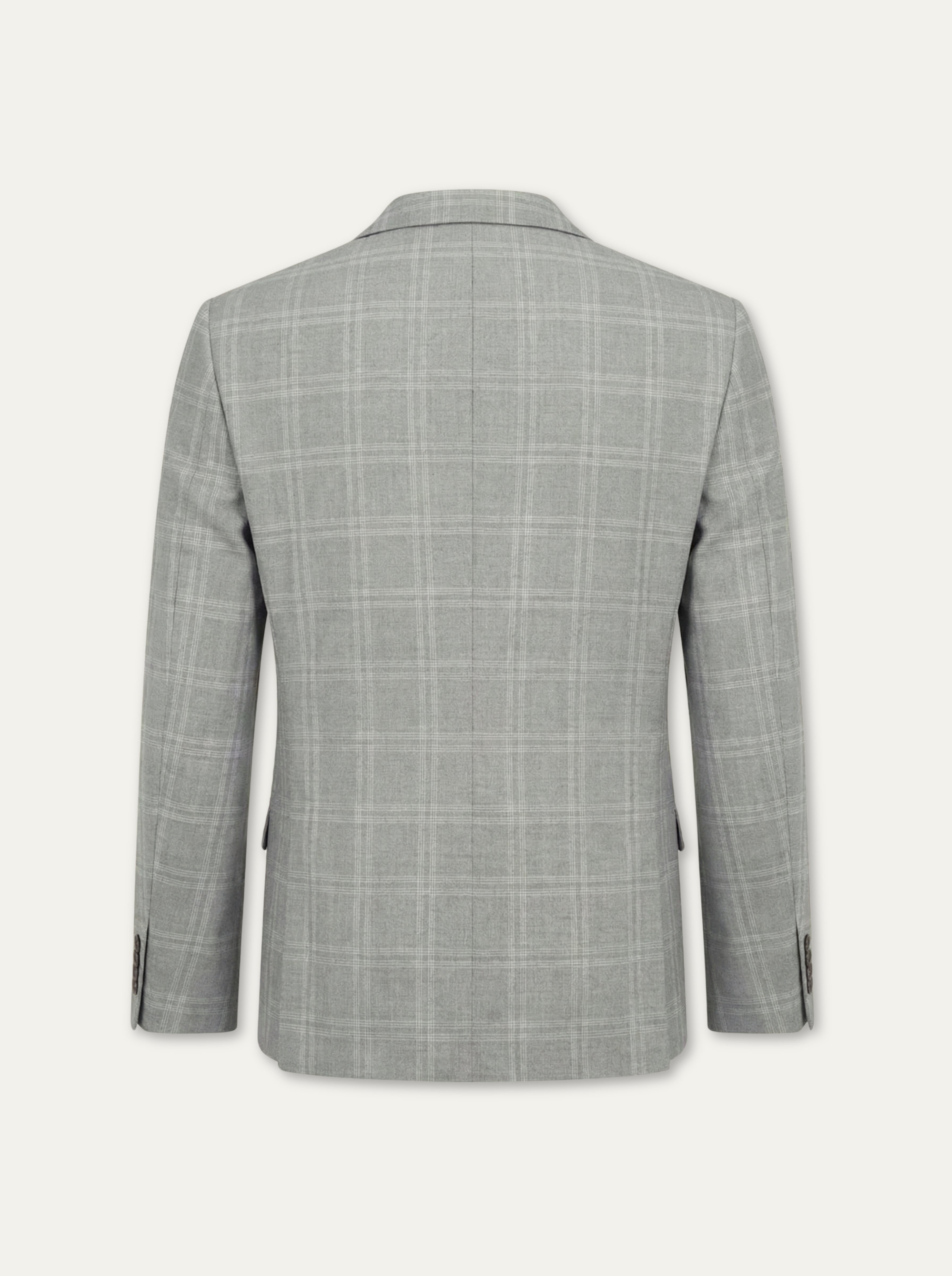 Pánske sako QUATTRO s karo vzorom a florálnou podšívkou - Franco fashion