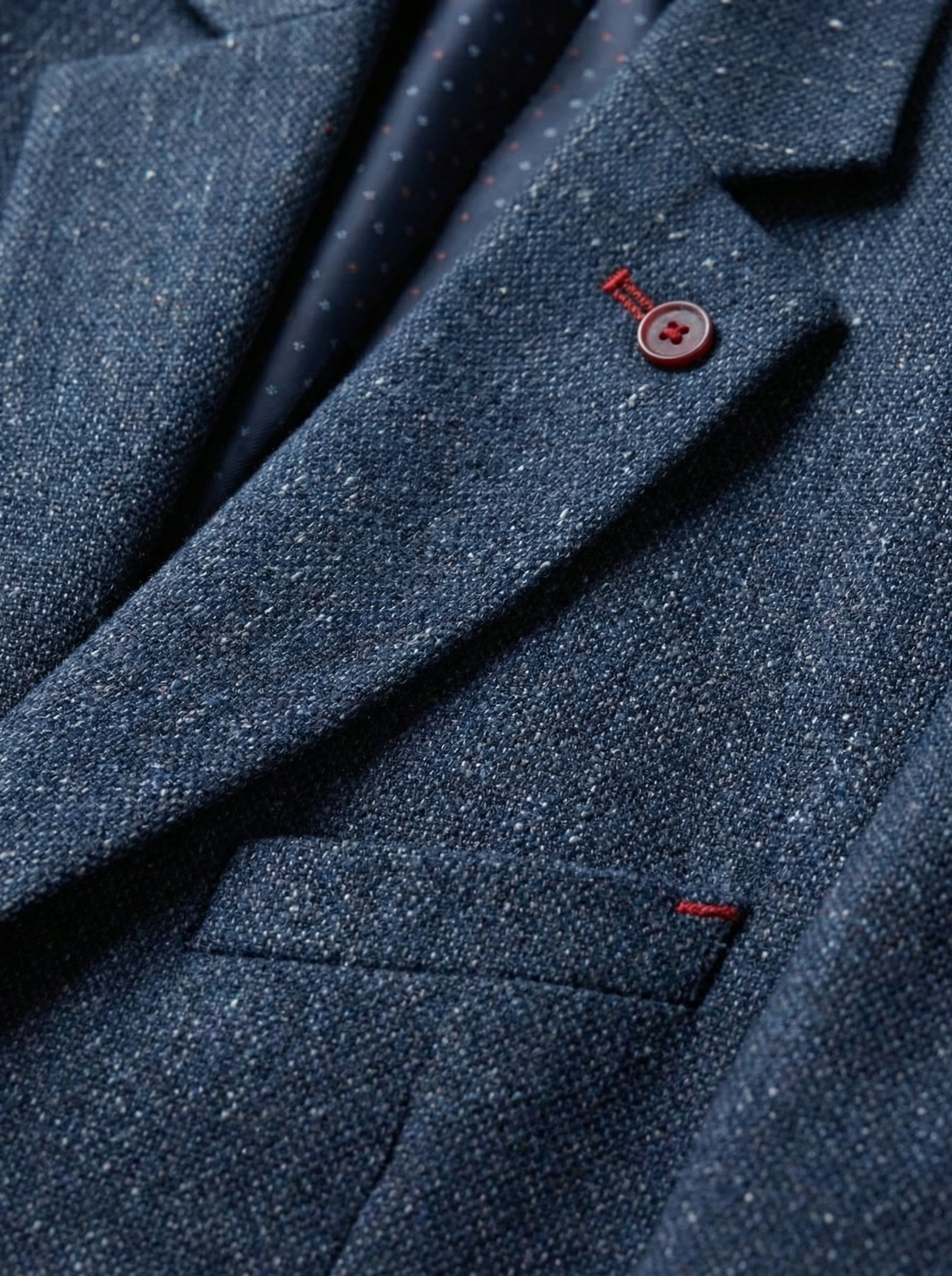 Pánske sako TWEED  s bodkovaným vzorom - Franco fashion