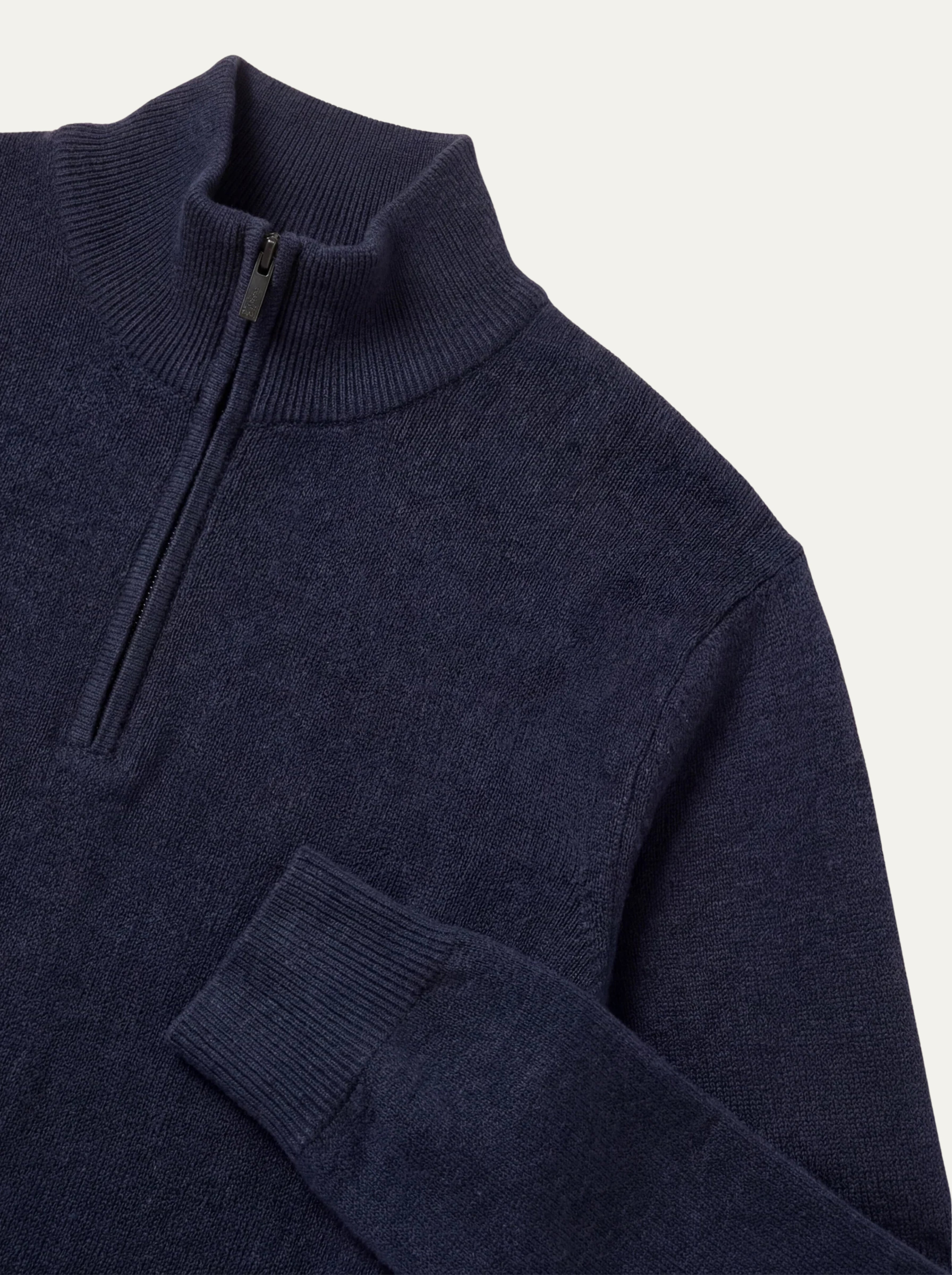 Pánsky Pulóver Cons Jeans so Stojačikom na Zips - Bavlnený Pulóver - Franco fashion