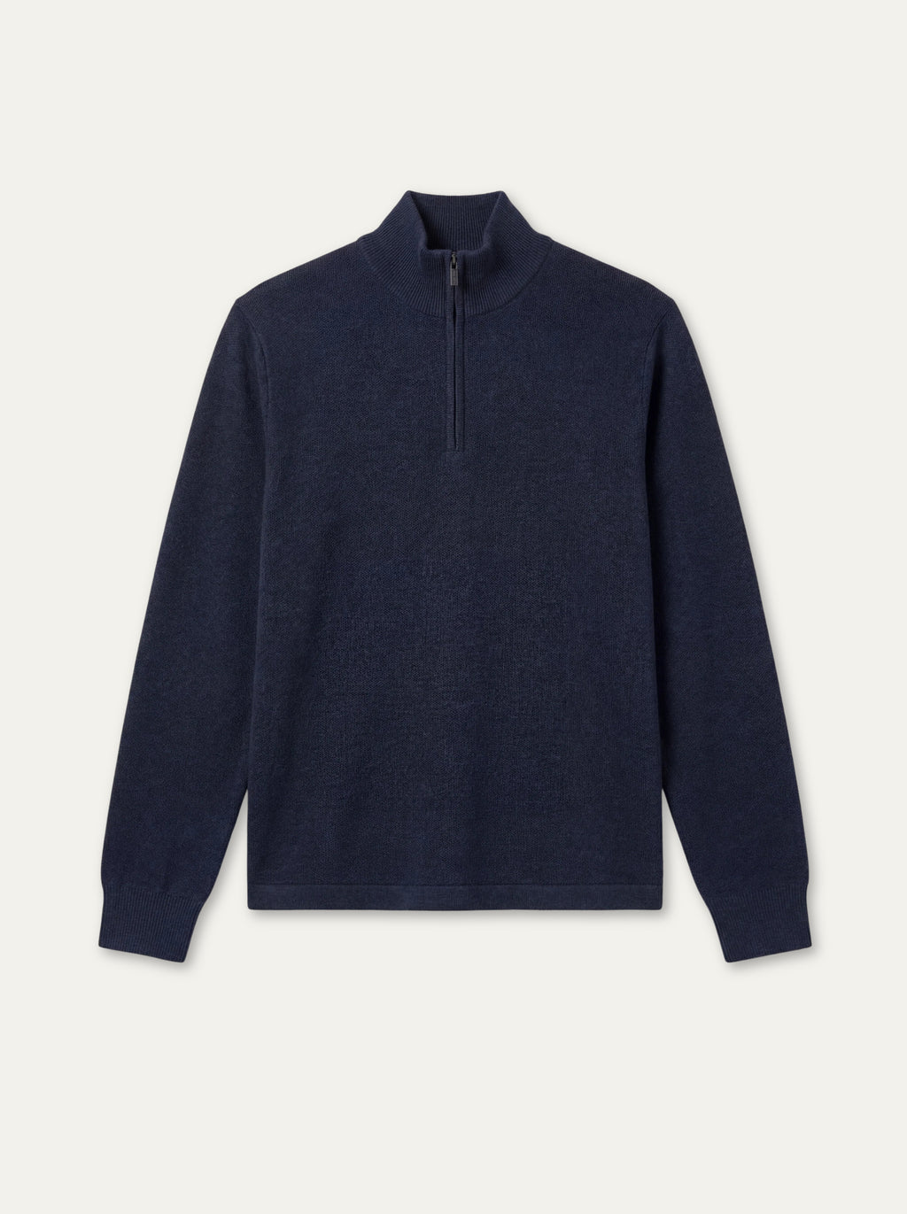 Pánsky Pulóver Cons Jeans so Stojačikom na Zips - Bavlnený Pulóver - Franco fashion