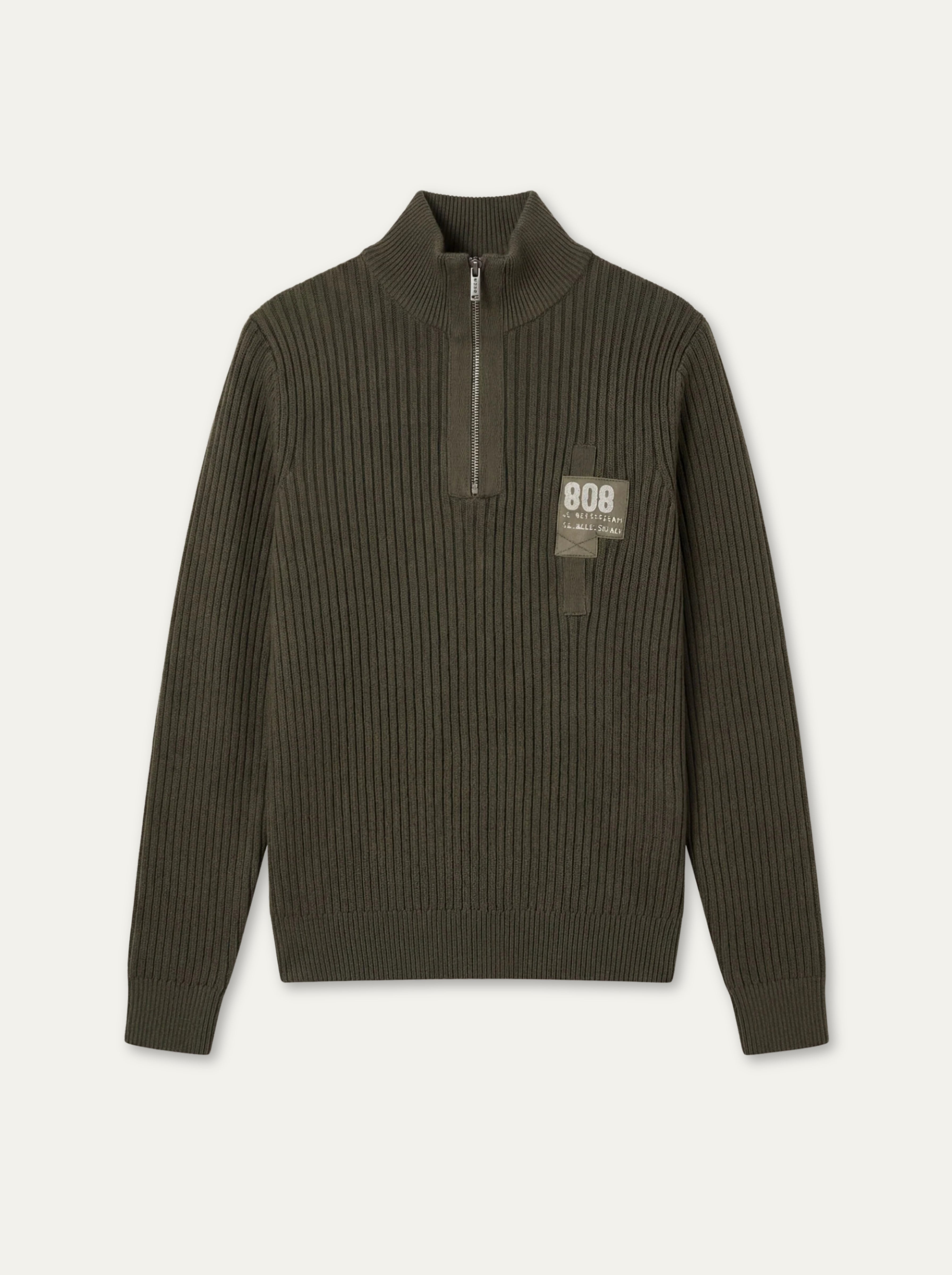 Pánsky Pulóver Cons Jeans so Stojačikom na Zips - Casual Pulóver - Franco fashion