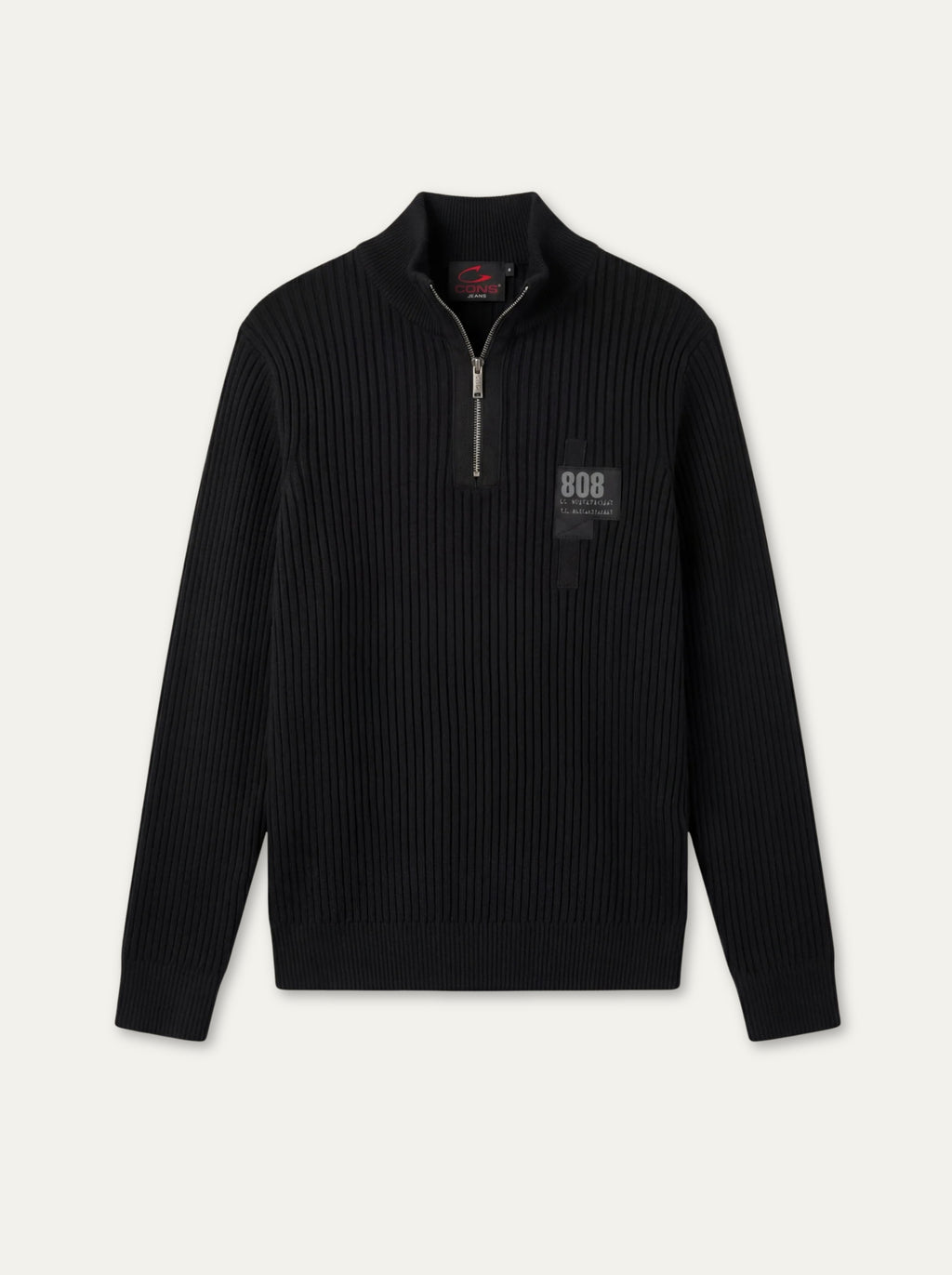 Pánsky Pulóver Cons Jeans so Stojačikom na Zips - Casual Pulóver - Franco fashion