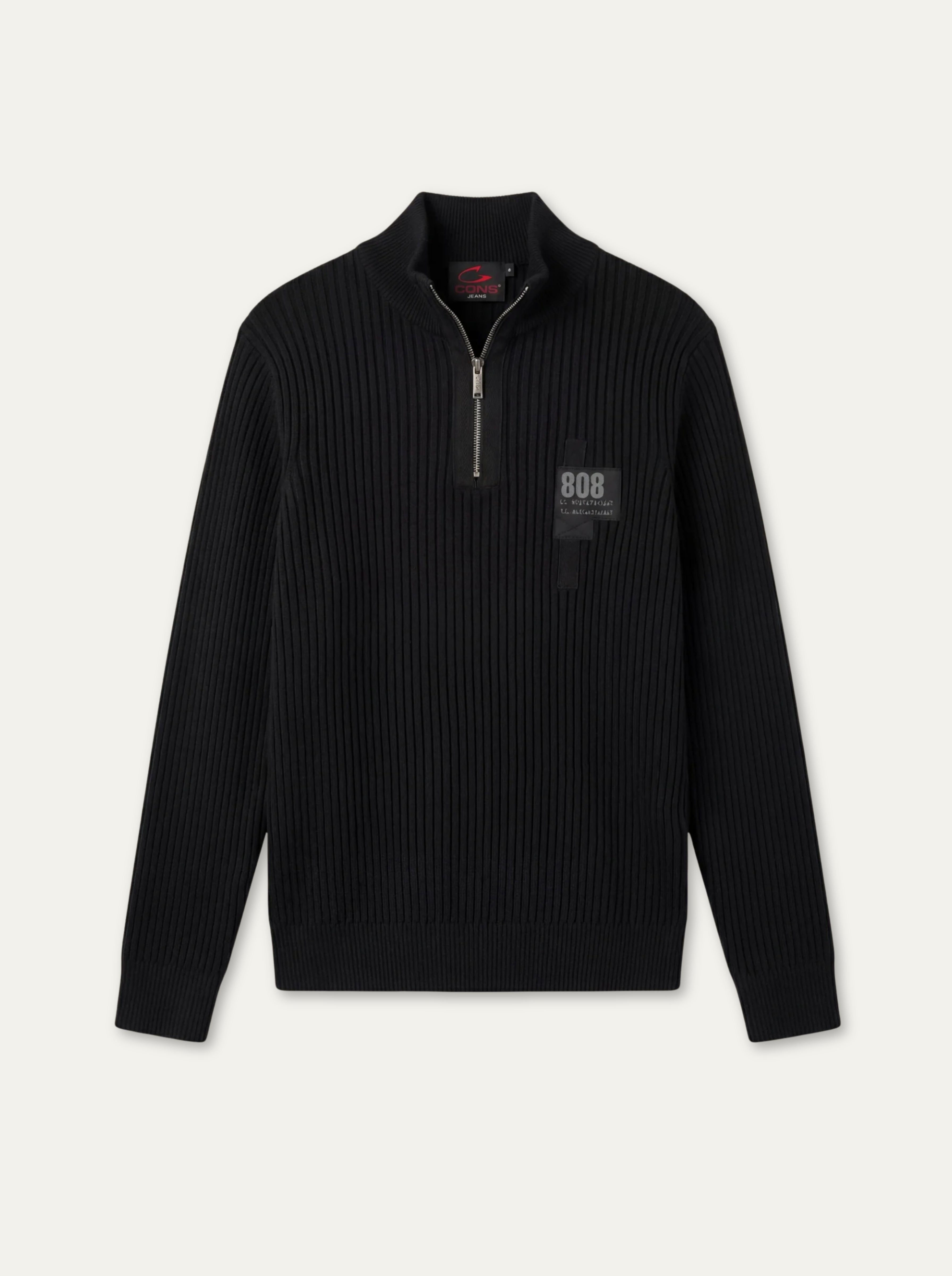 Pánsky Pulóver Cons Jeans so Stojačikom na Zips - Casual Pulóver - Franco fashion