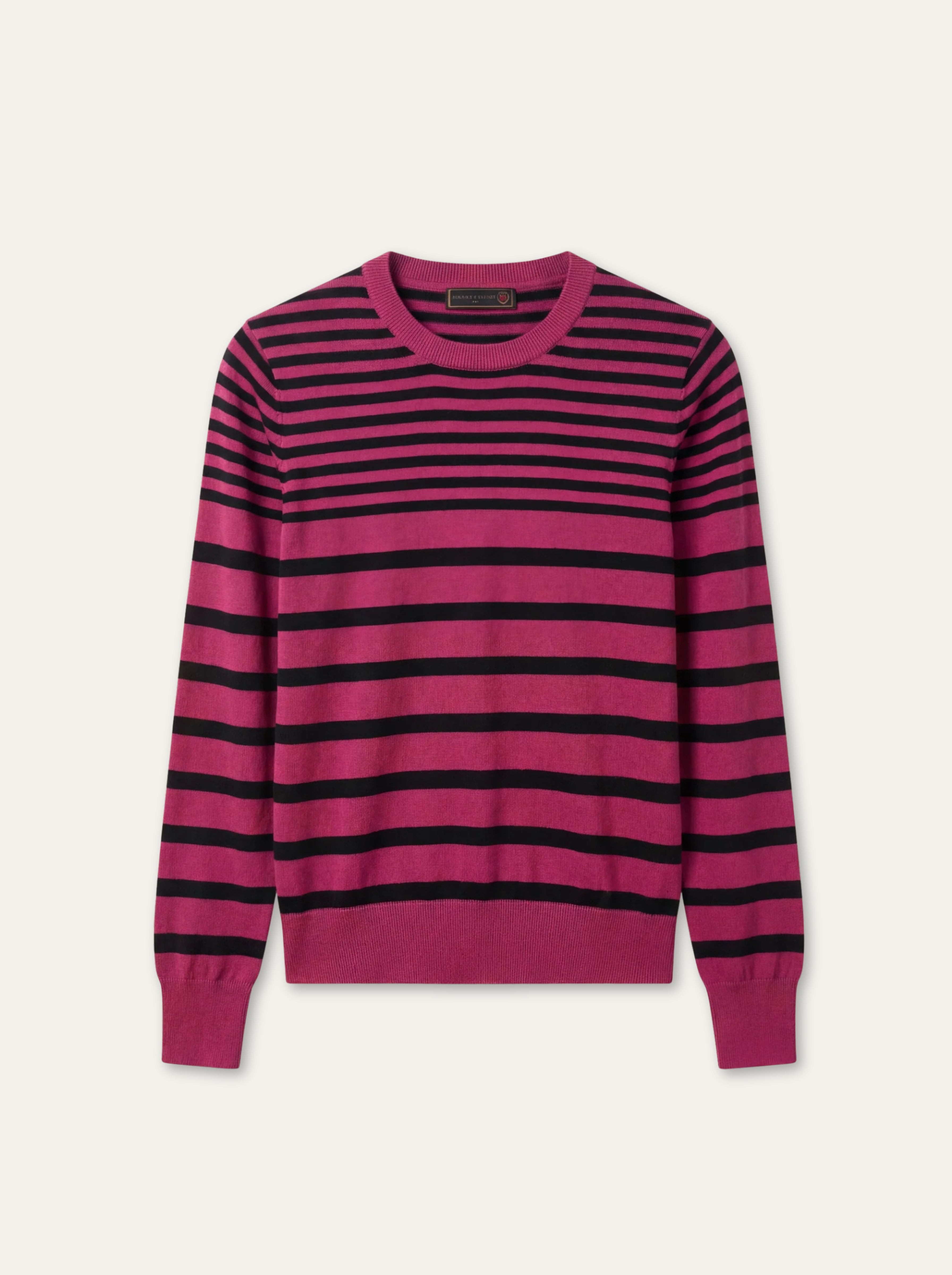 Pánsky Pulóver Giovanni Ferinni s Pásikmi - Pruhovaný Pulóver - Franco fashion