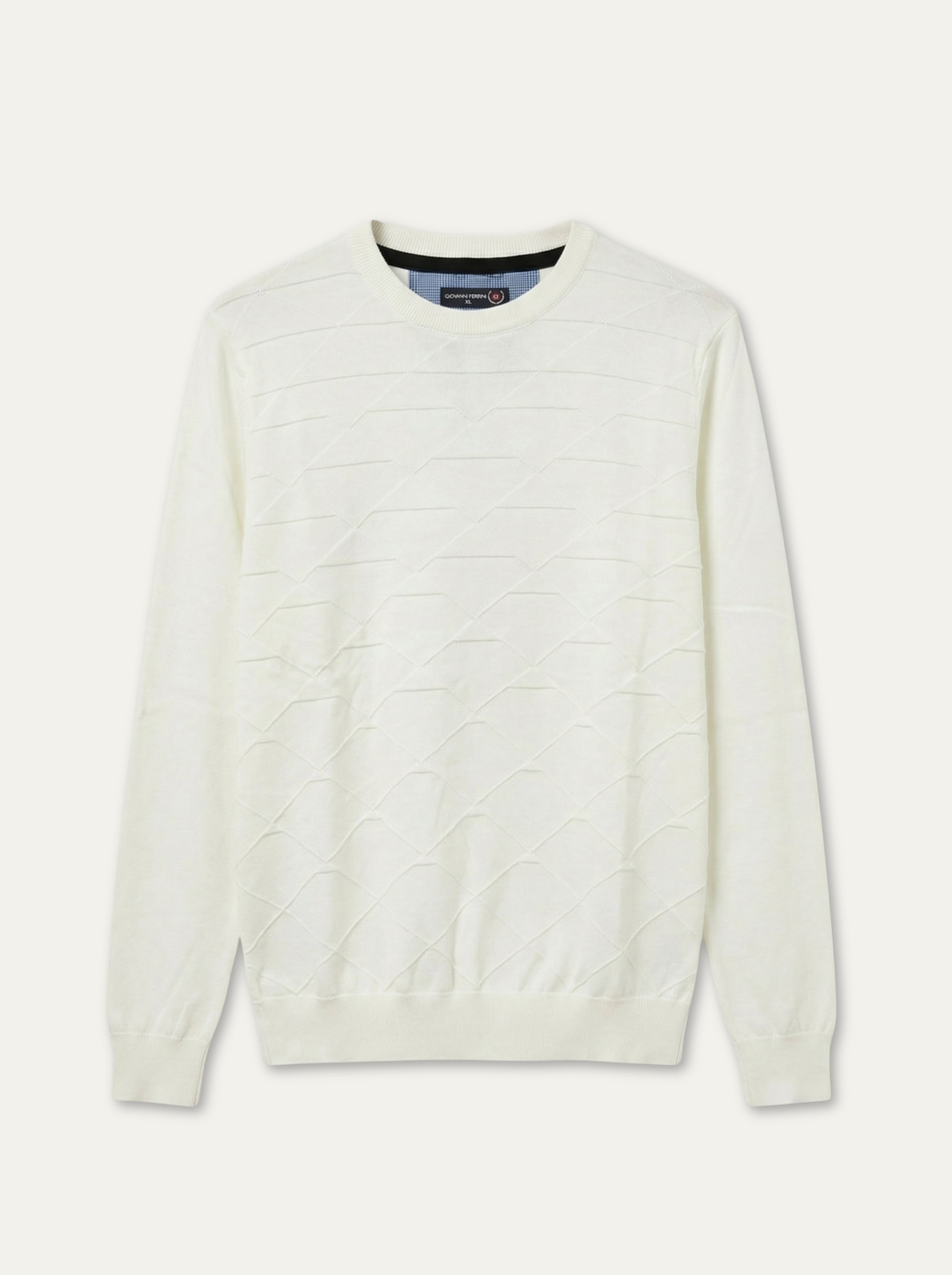 Pánsky  pulóver s 3D-pyramidovým geometrickým vzorom Giovanni Ferinni - Franco fashion