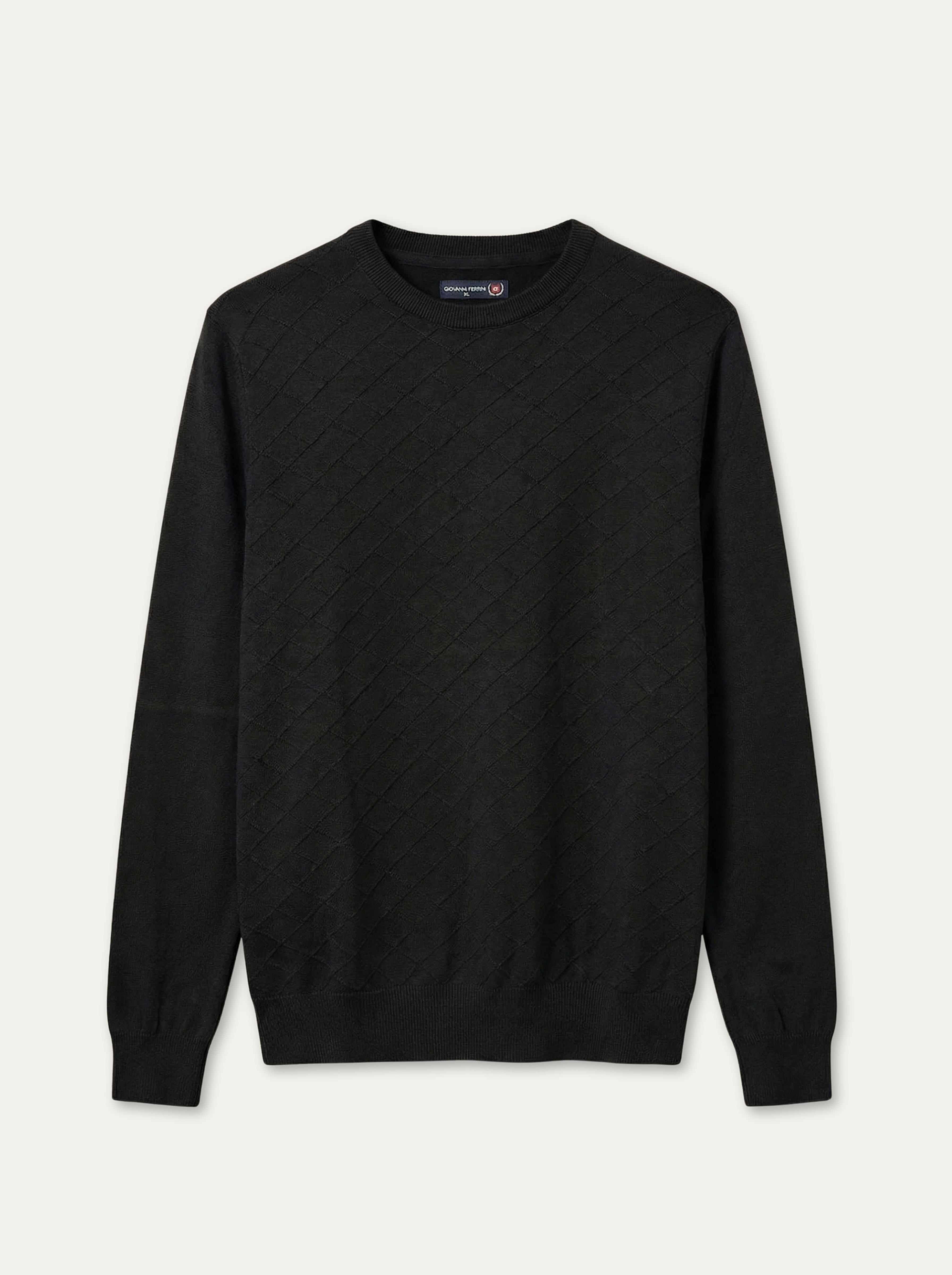 Pánsky pulóver s diamantovým vzorom Giovanni Ferinni - Franco fashion