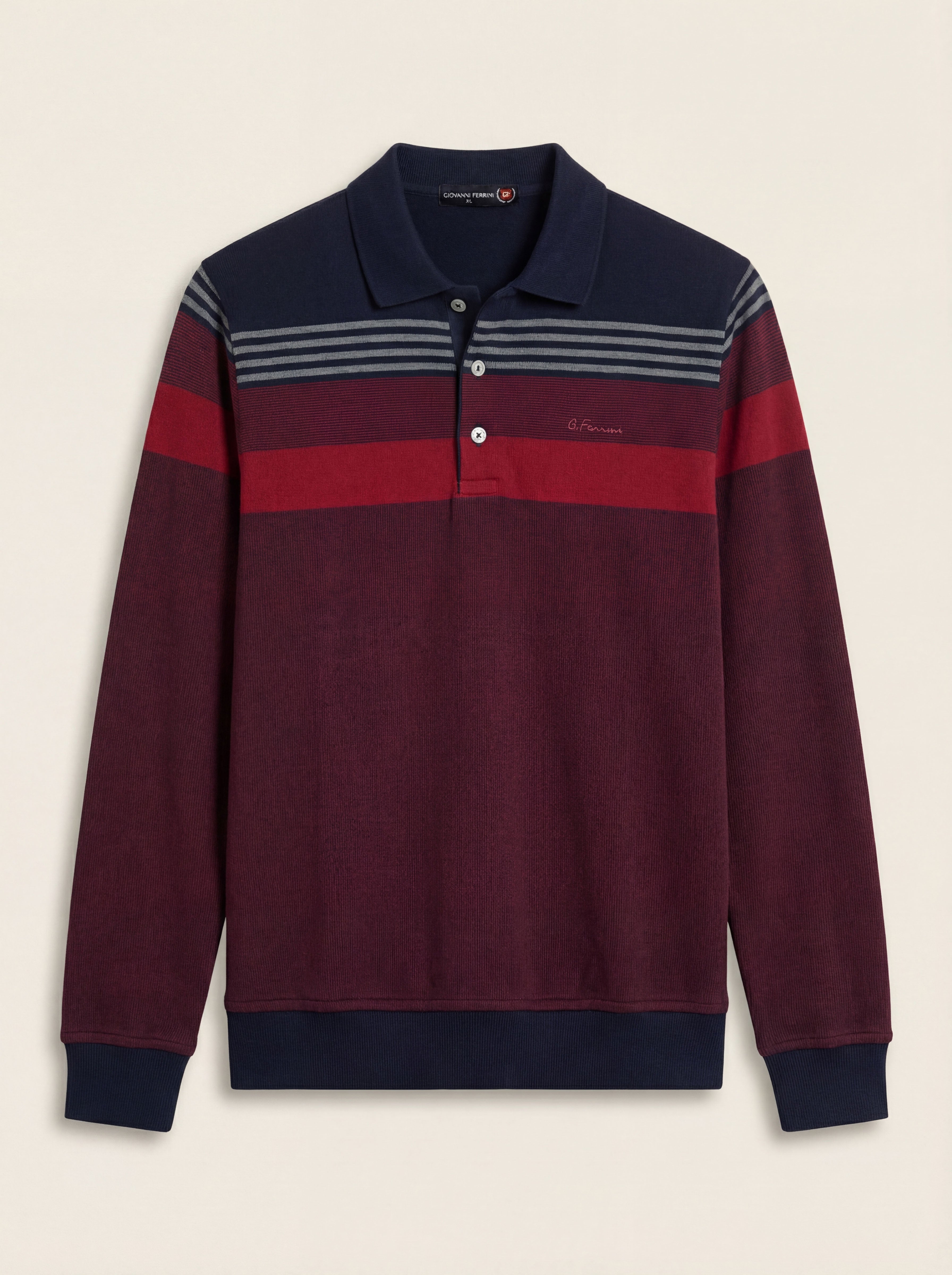 Pánska Polokošeľa Giovanni Ferinni s Dlhým Rukávom - Elegantná Polokošeľa