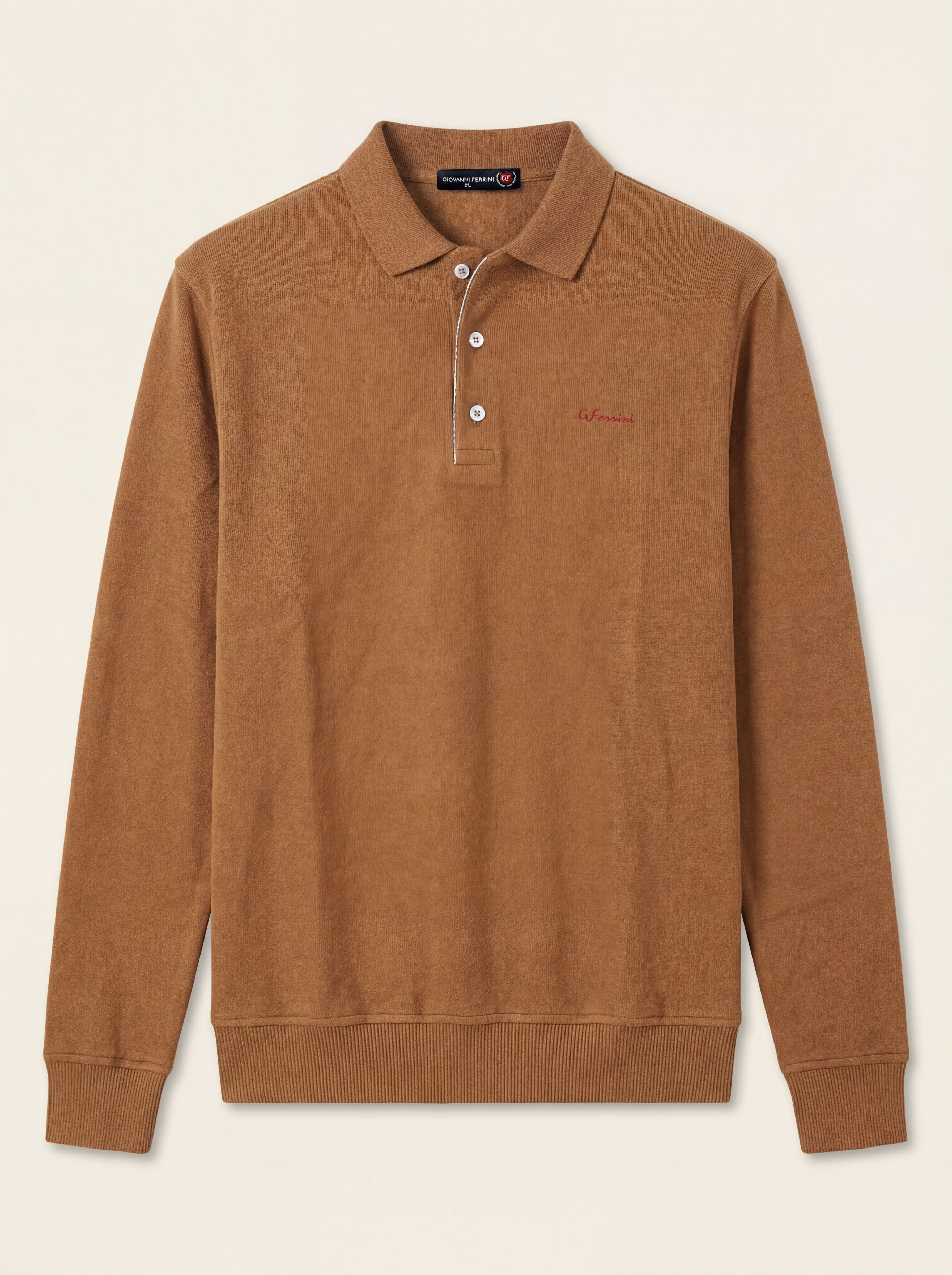 Pánska Polokošeľa Giovanni Ferinni s Dlhým Rukávom - Elegantná Polokošeľa