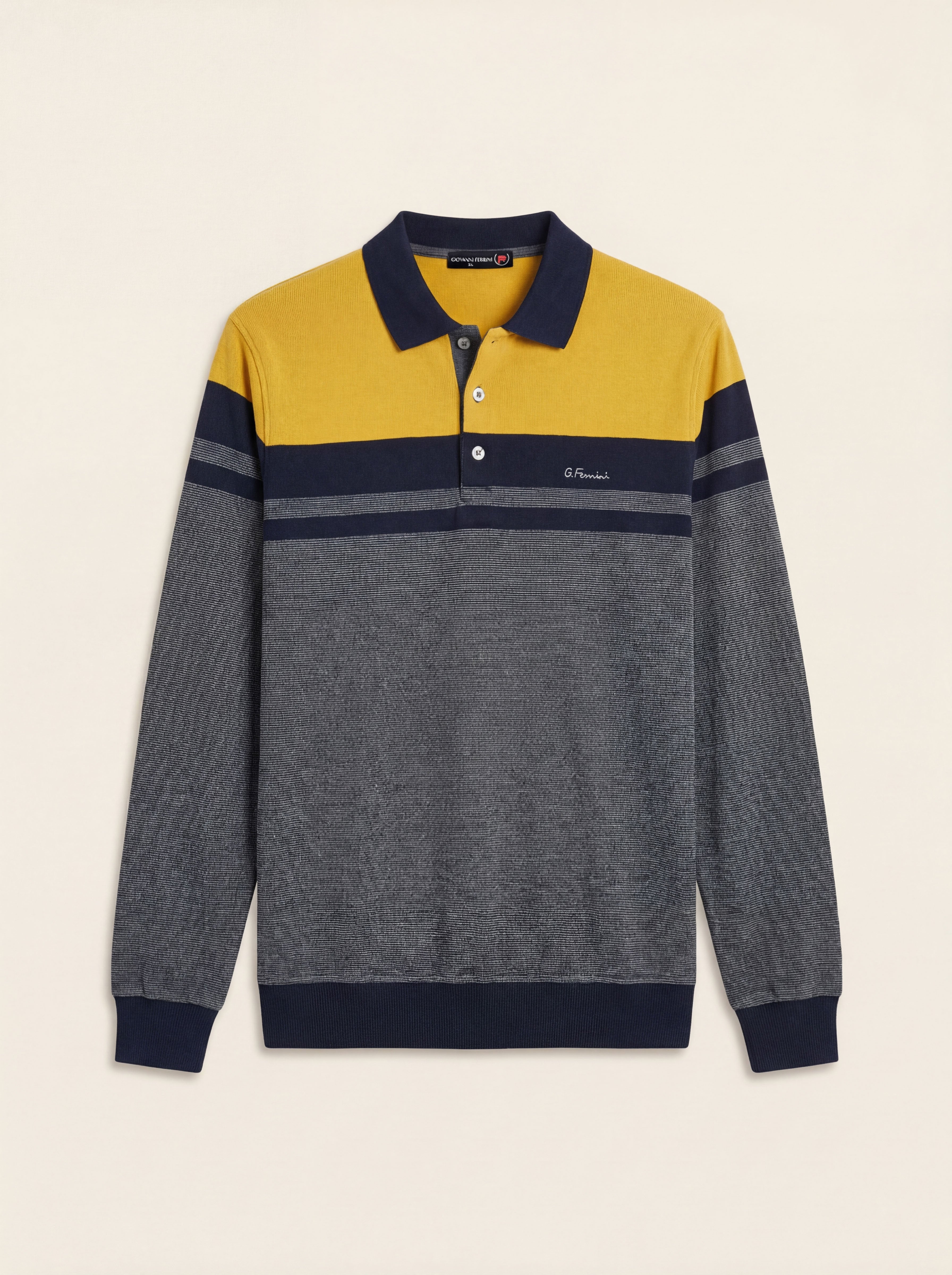 Pánska Polokošeľa Giovanni Ferinni s Dlhým Rukávom - Štýlová Polokošeľa