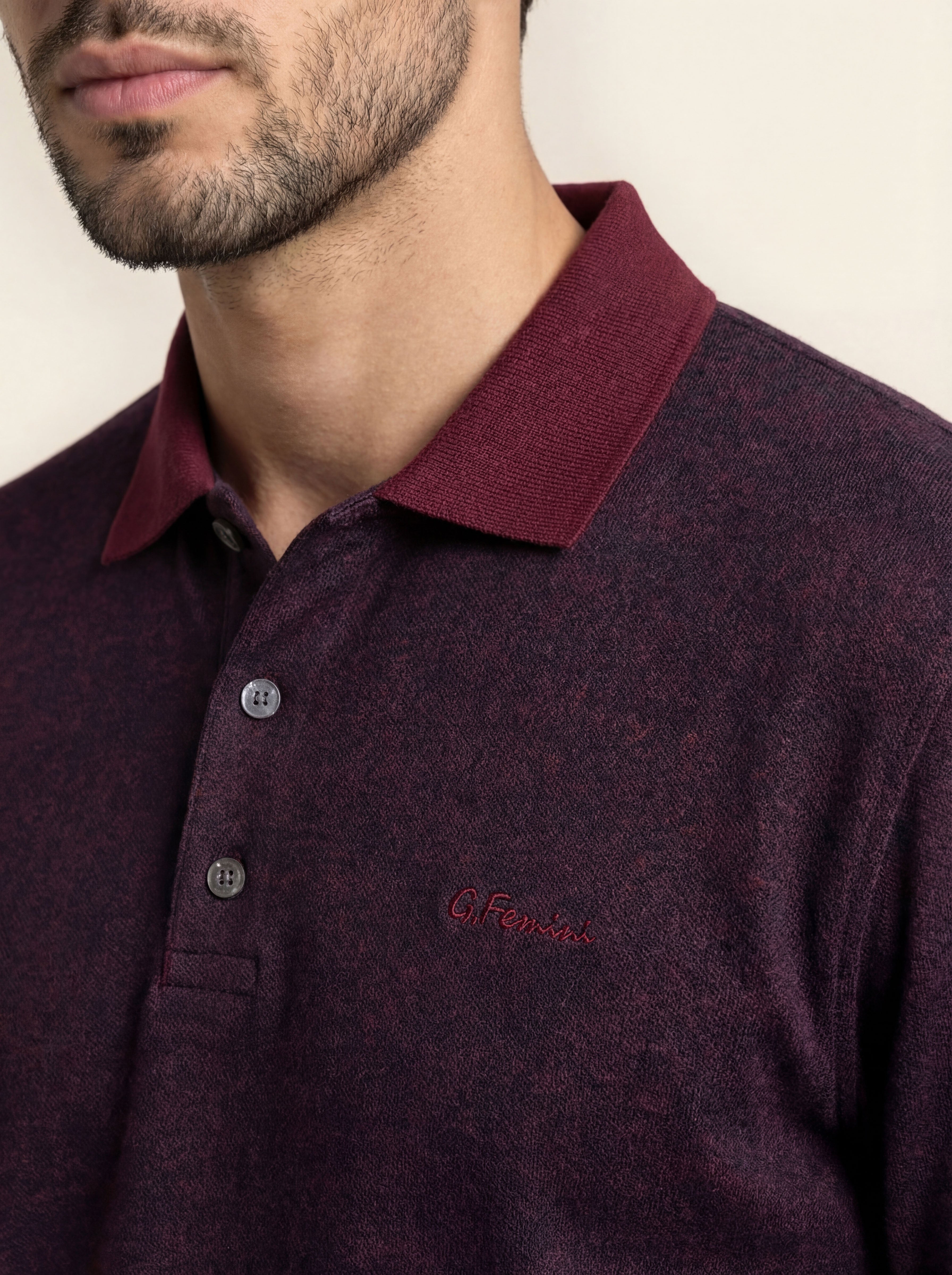 Pánska Polokošeľa Giovanni Ferinni s Dlhým Rukávom - Štýlová Bavlnená Polokošeľa