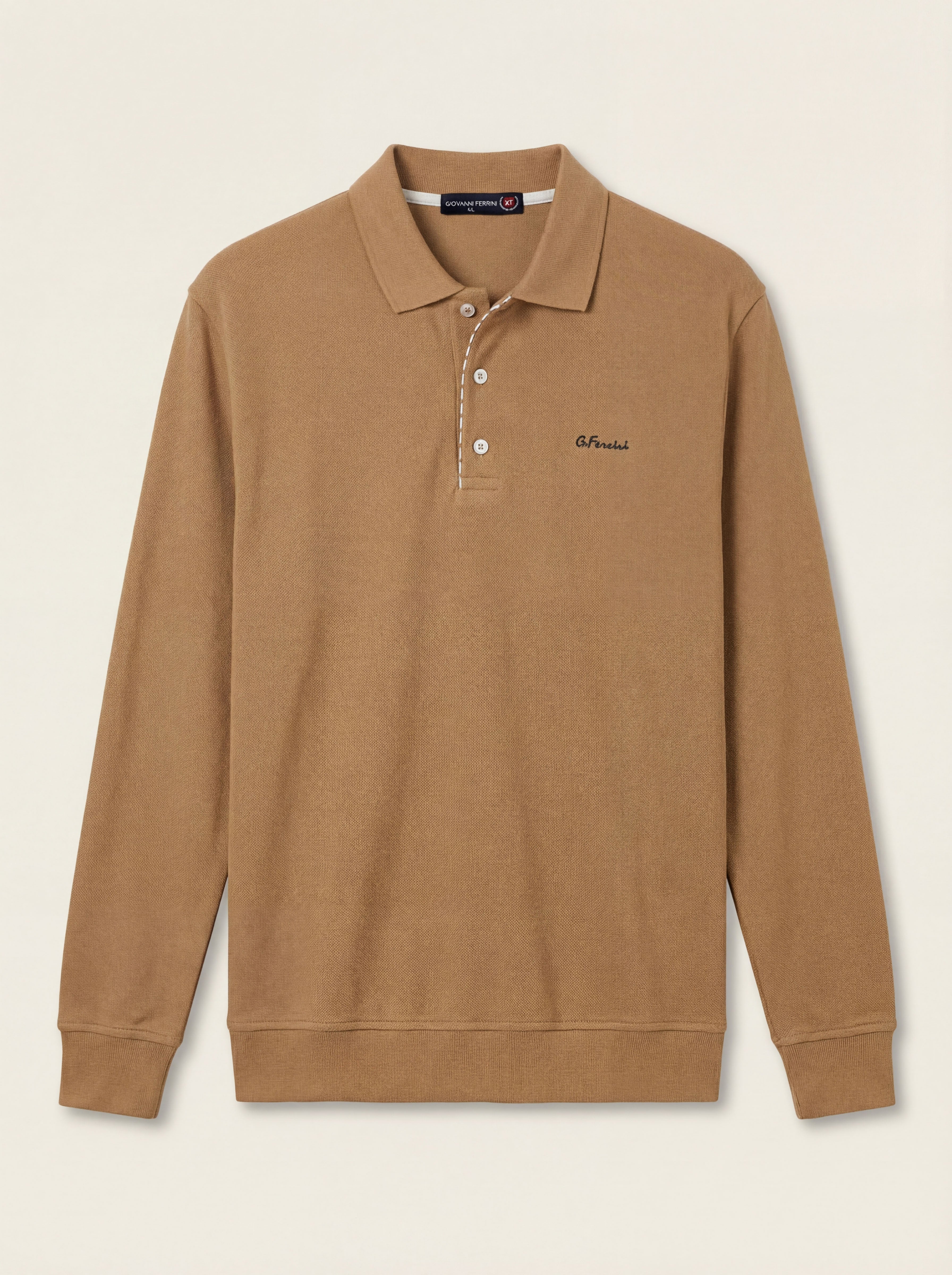 Pánska Polokošeľa Giovanni Ferinni s Dlhým Rukávom - Elegantná Polokošeľa