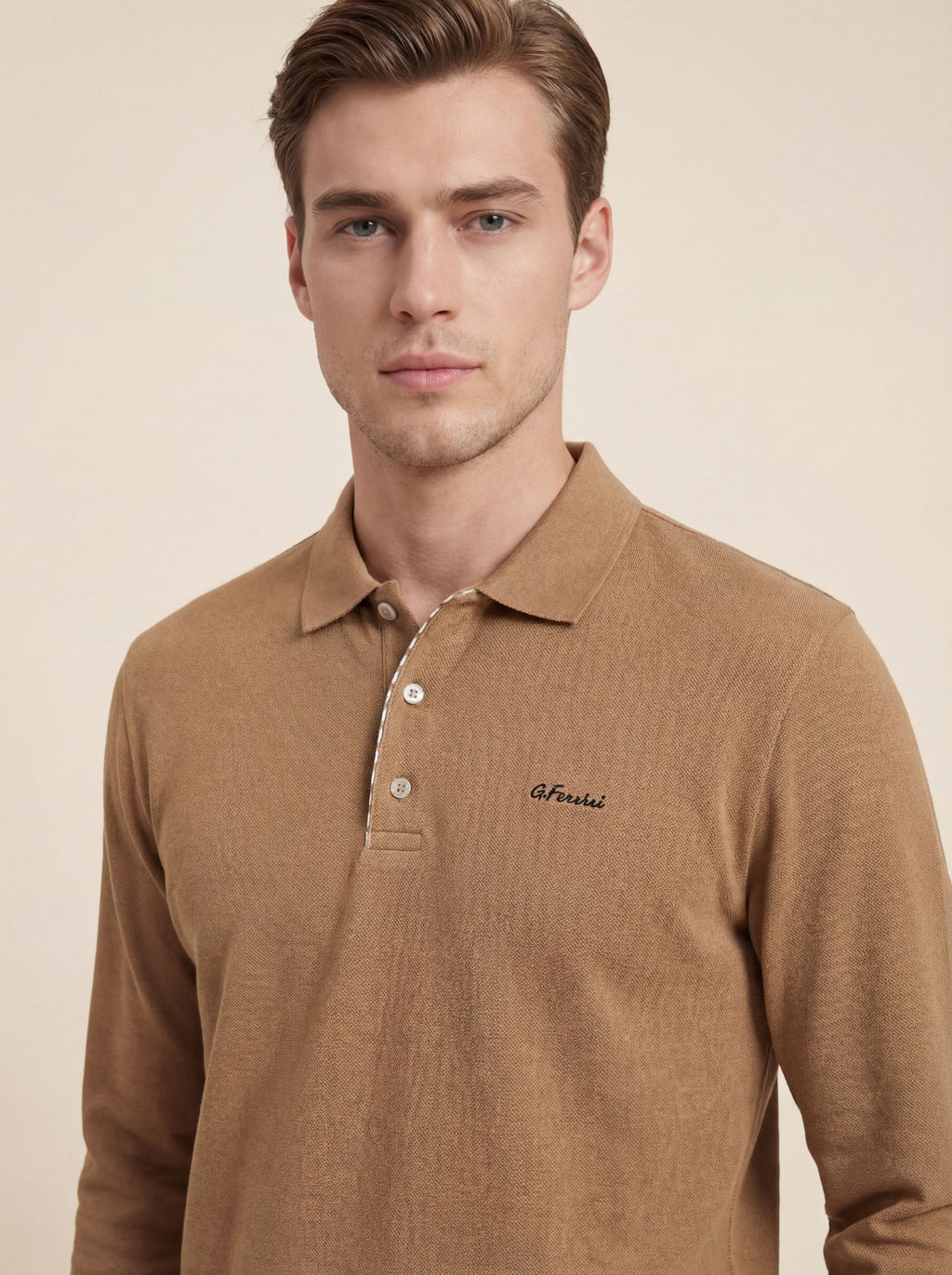 Pánska Polokošeľa Giovanni Ferinni s Dlhým Rukávom - Elegantná Polokošeľa