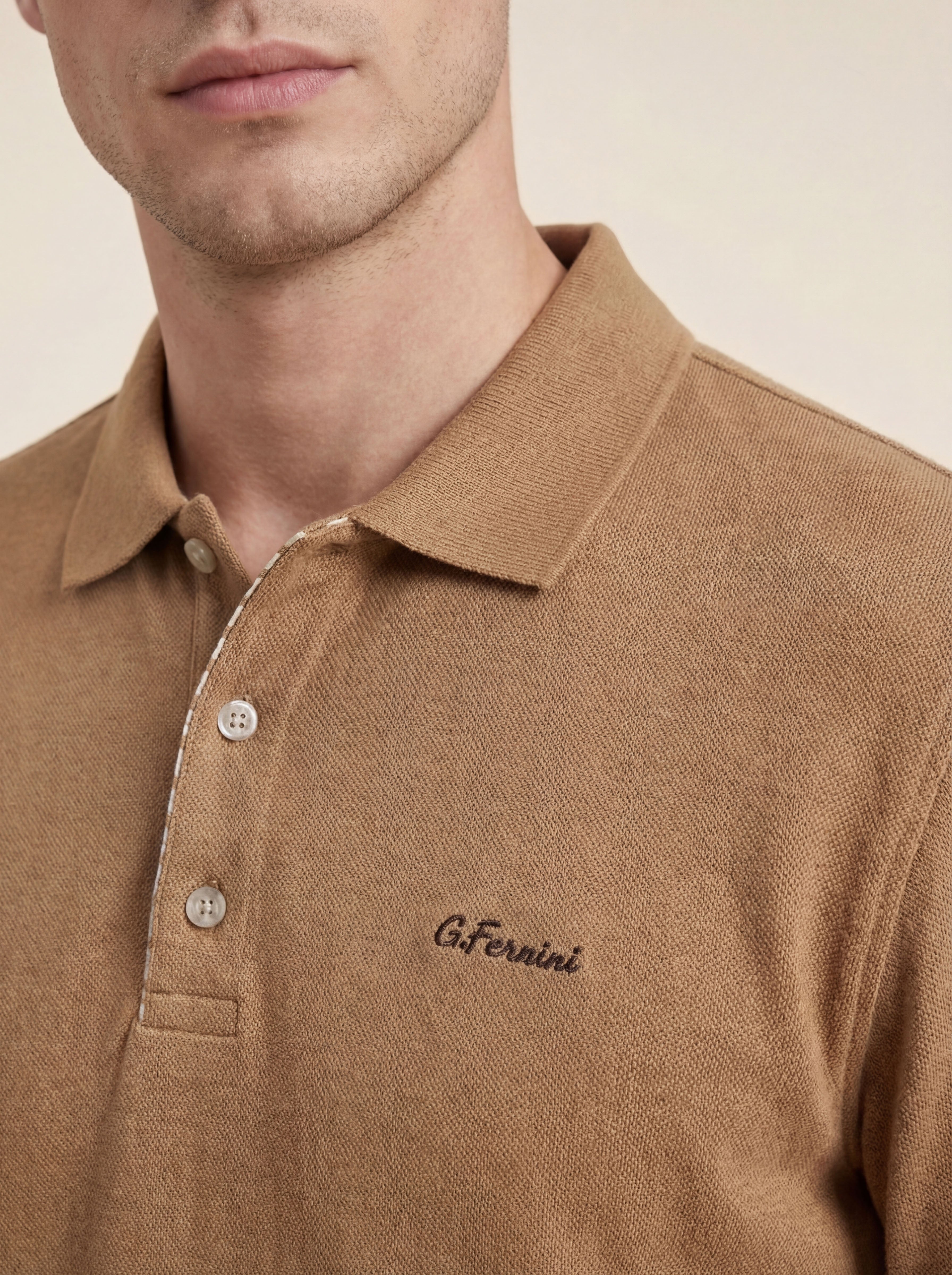 Pánska Polokošeľa Giovanni Ferinni s Dlhým Rukávom - Elegantná Polokošeľa