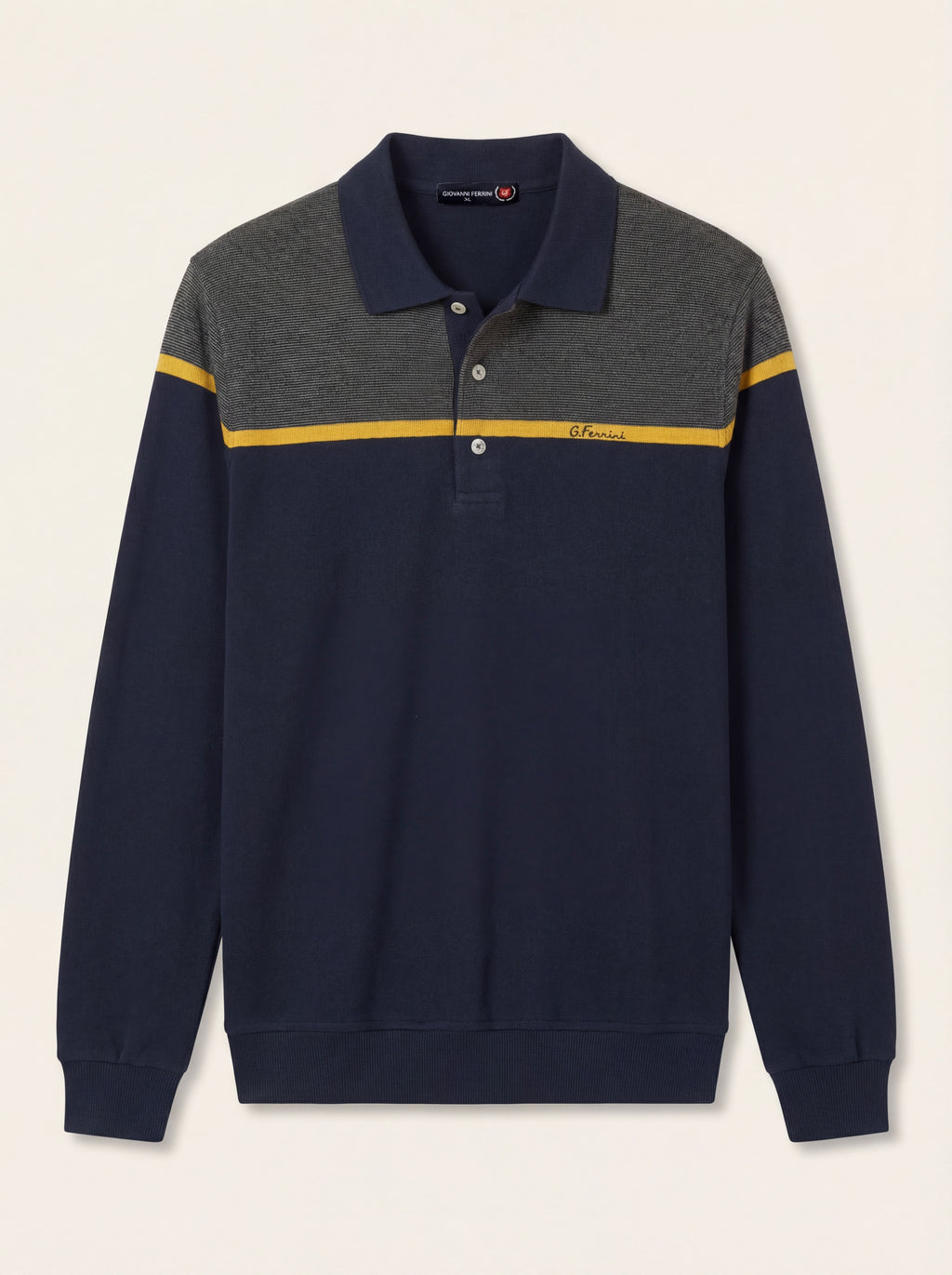 Pánska Polokošeľa Giovanni Ferinni s Dlhým Rukávom - Elegantná Polokošeľa