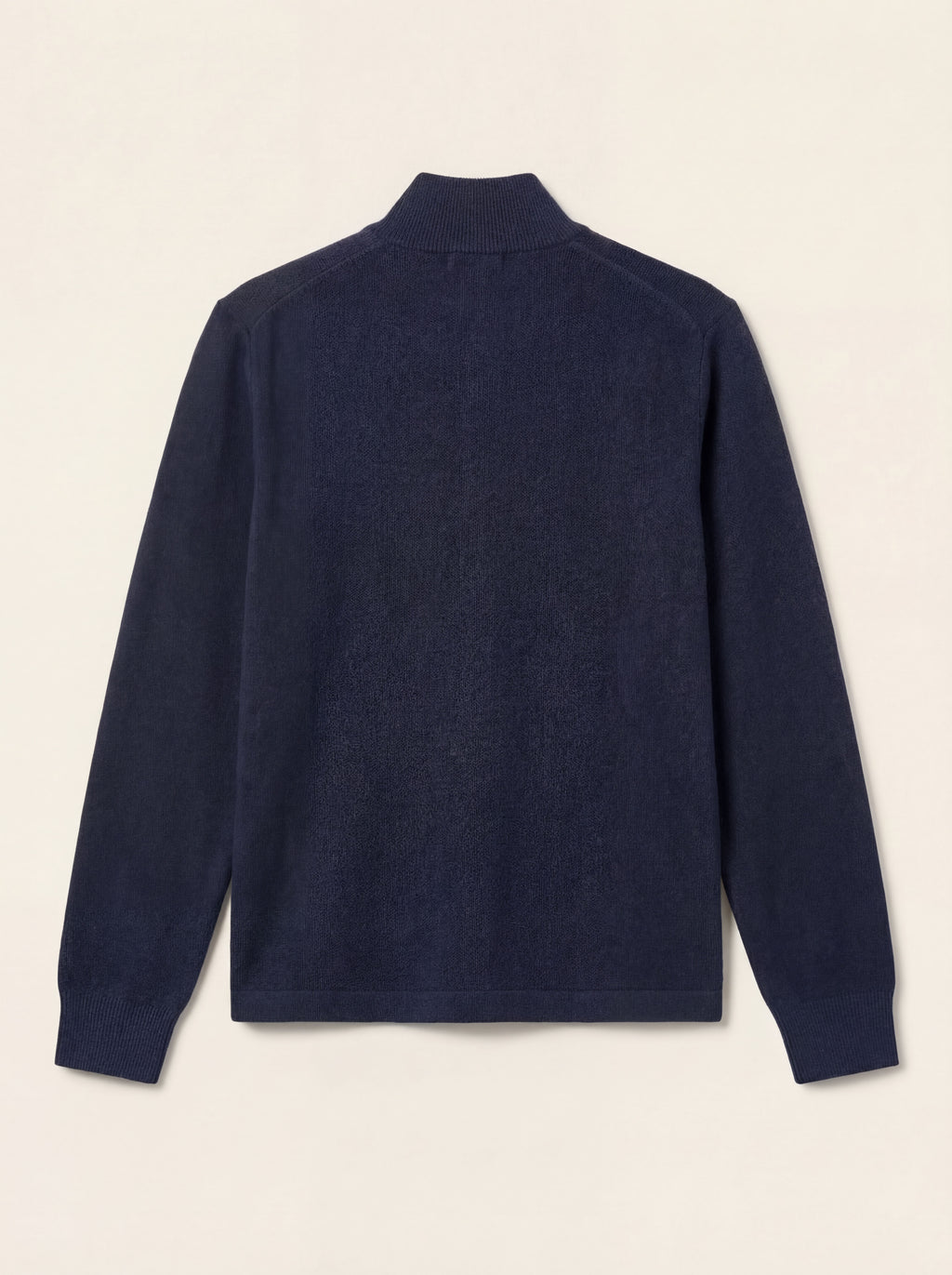 Pánsky Pulóver Cons Jeans so Stojačikom na Zips - Bavlnený Pulóver