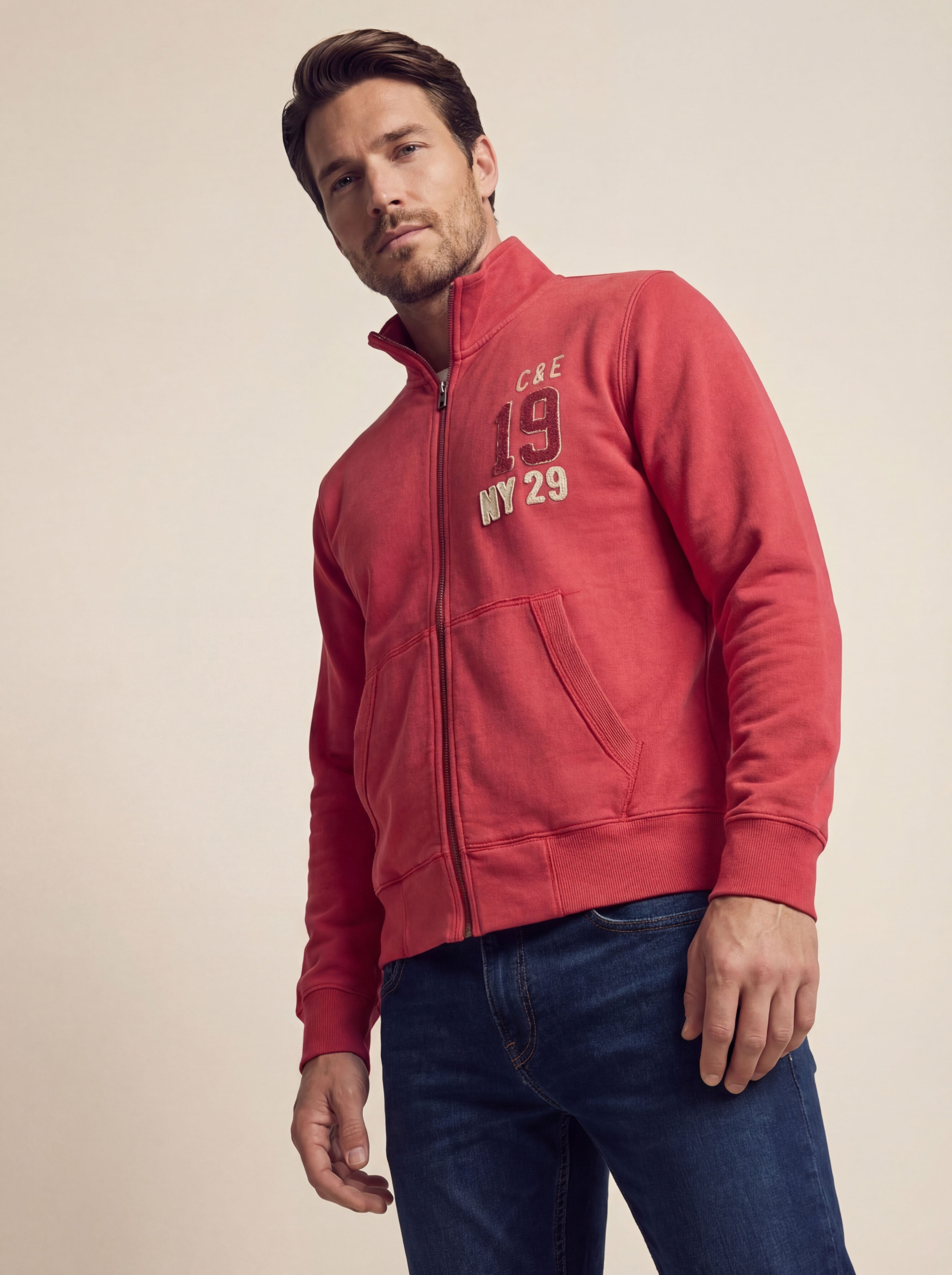 Pánska Mikina Cons Jeans  - Pohodlná Casual Mikina