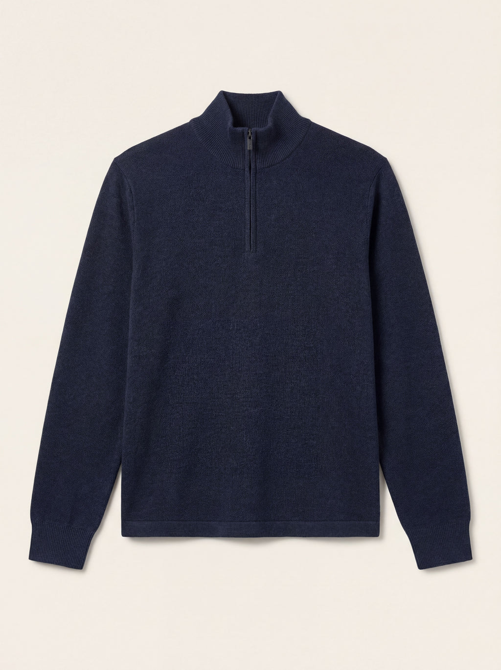 Pánsky Pulóver Cons Jeans so Stojačikom na Zips - Casual Pulóver