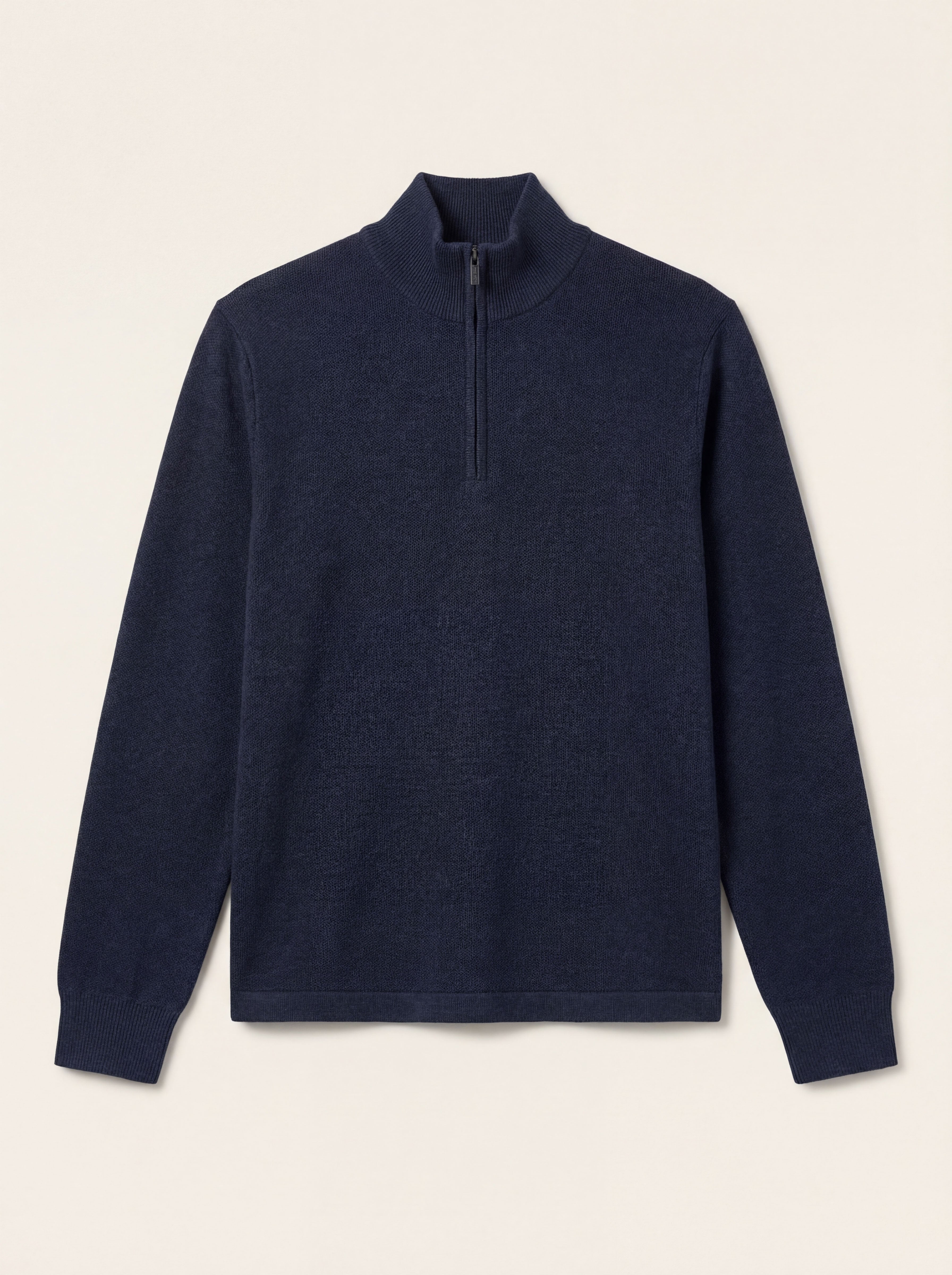 Pánsky Pulóver Cons Jeans so Stojačikom na Zips - Casual Pulóver